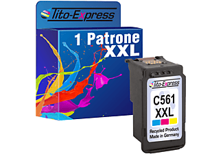 TITO-EXPRESS PLATINUMSERIE 1 recycelte  Patrone ersetzt Canon CL-561XXL Tintenpatrone color (cyan, magenta, yellow) (3730 C 001)