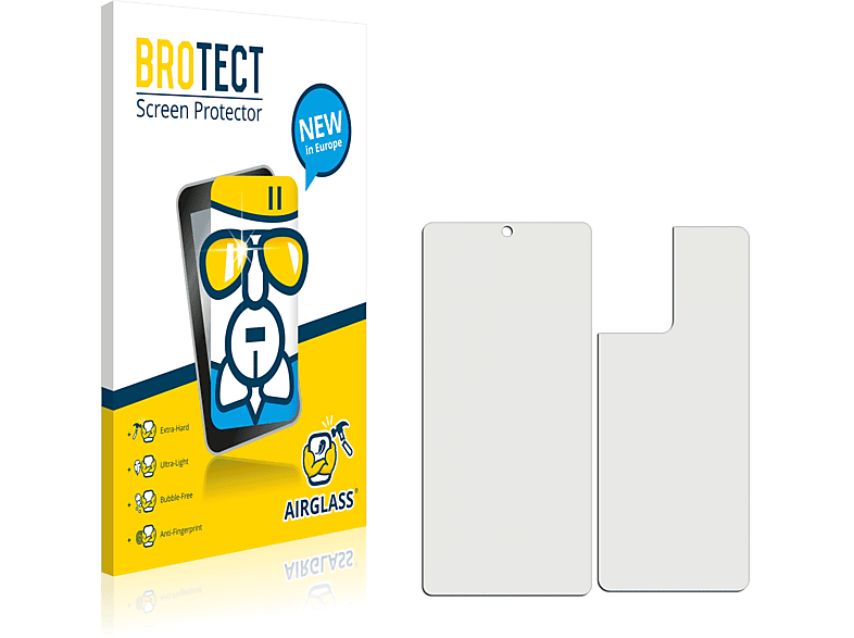 BROTECT Airglass klare Xiaomi (Vorder Rückseite)) Pro + Schutzfolie(für 11T