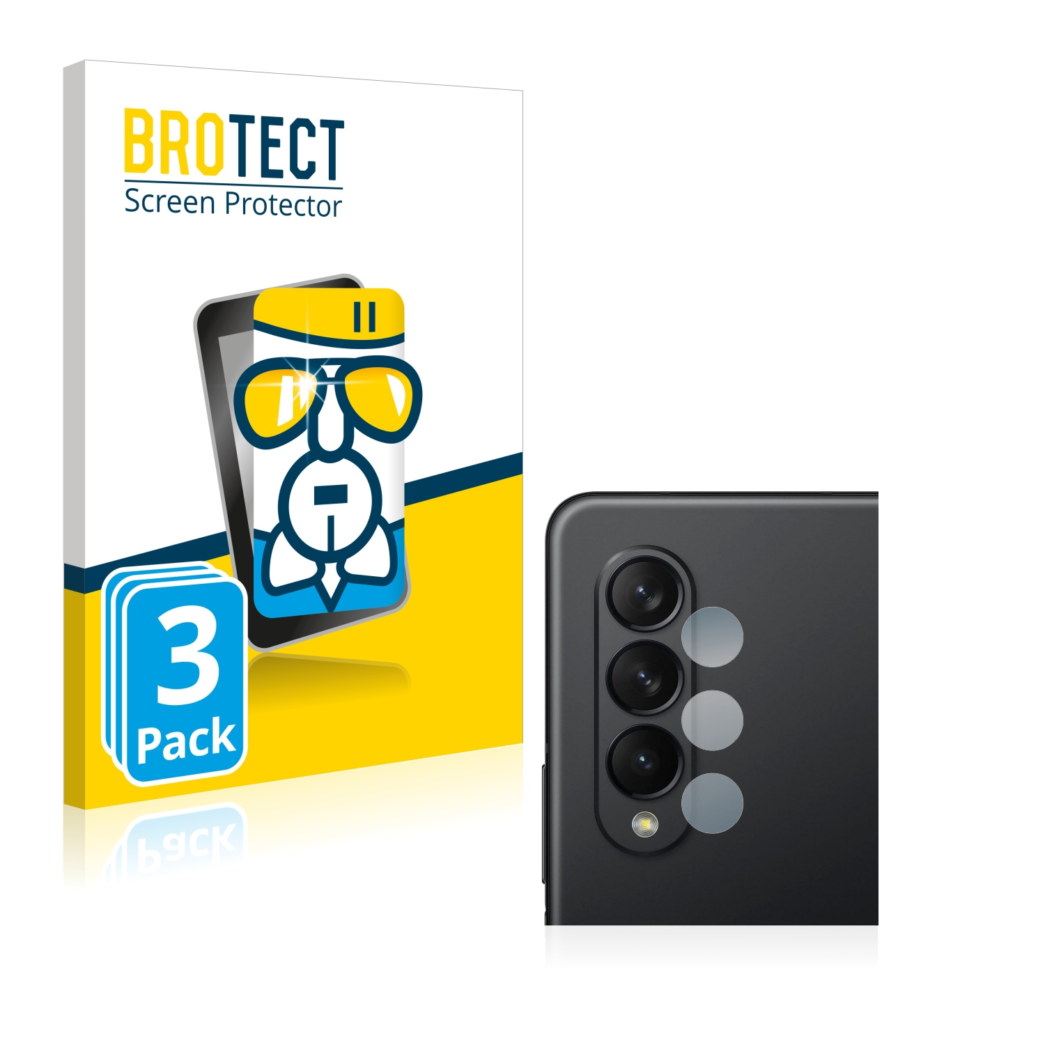 BROTECT 3x Z Schutzfolie(für Galaxy klare 3 Airglass Samsung 5G) Fold