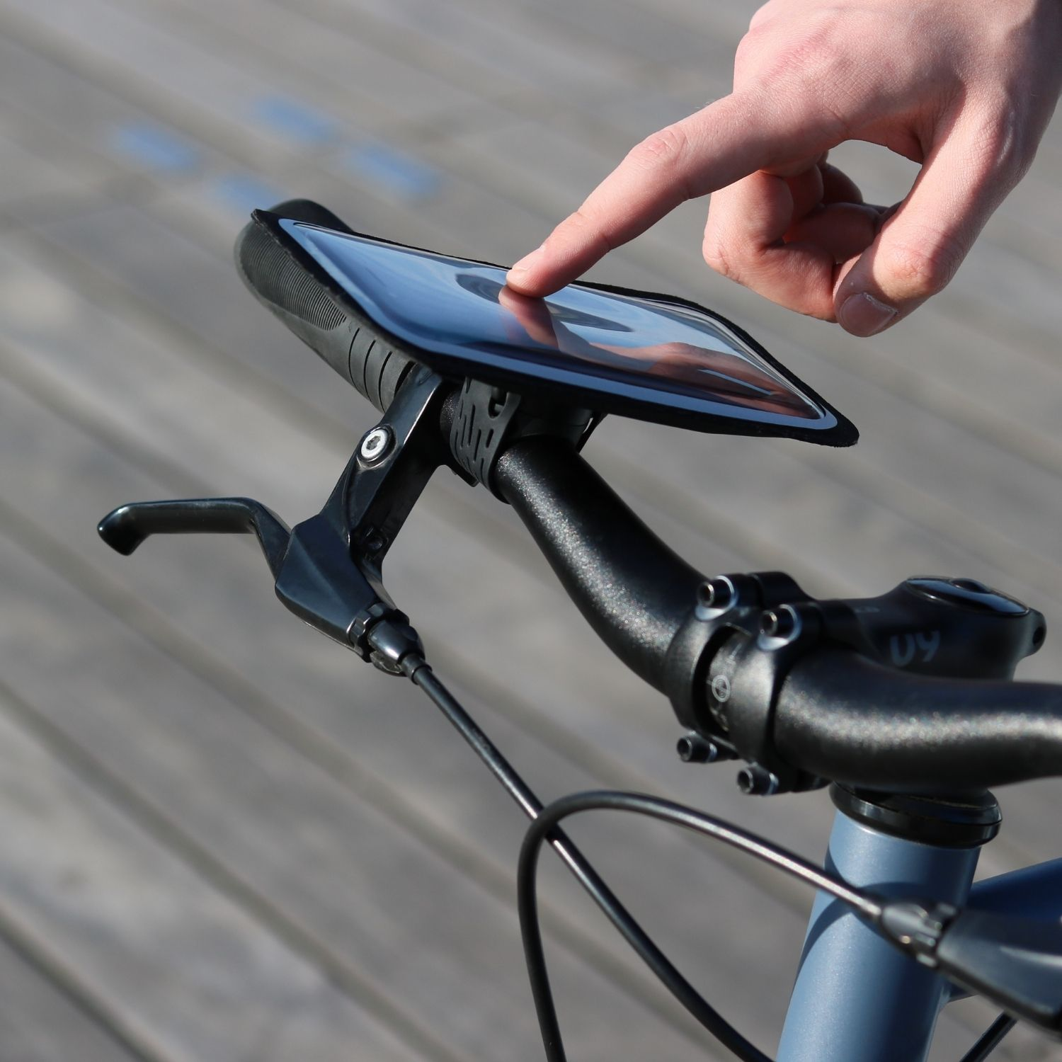 cm SHAPEHEART Fahrrad, Schwarz Fahrrad 16.5 Handyhalterung Shapeheart Handyhalterung für - das XL Smartphone bis magnetische das für