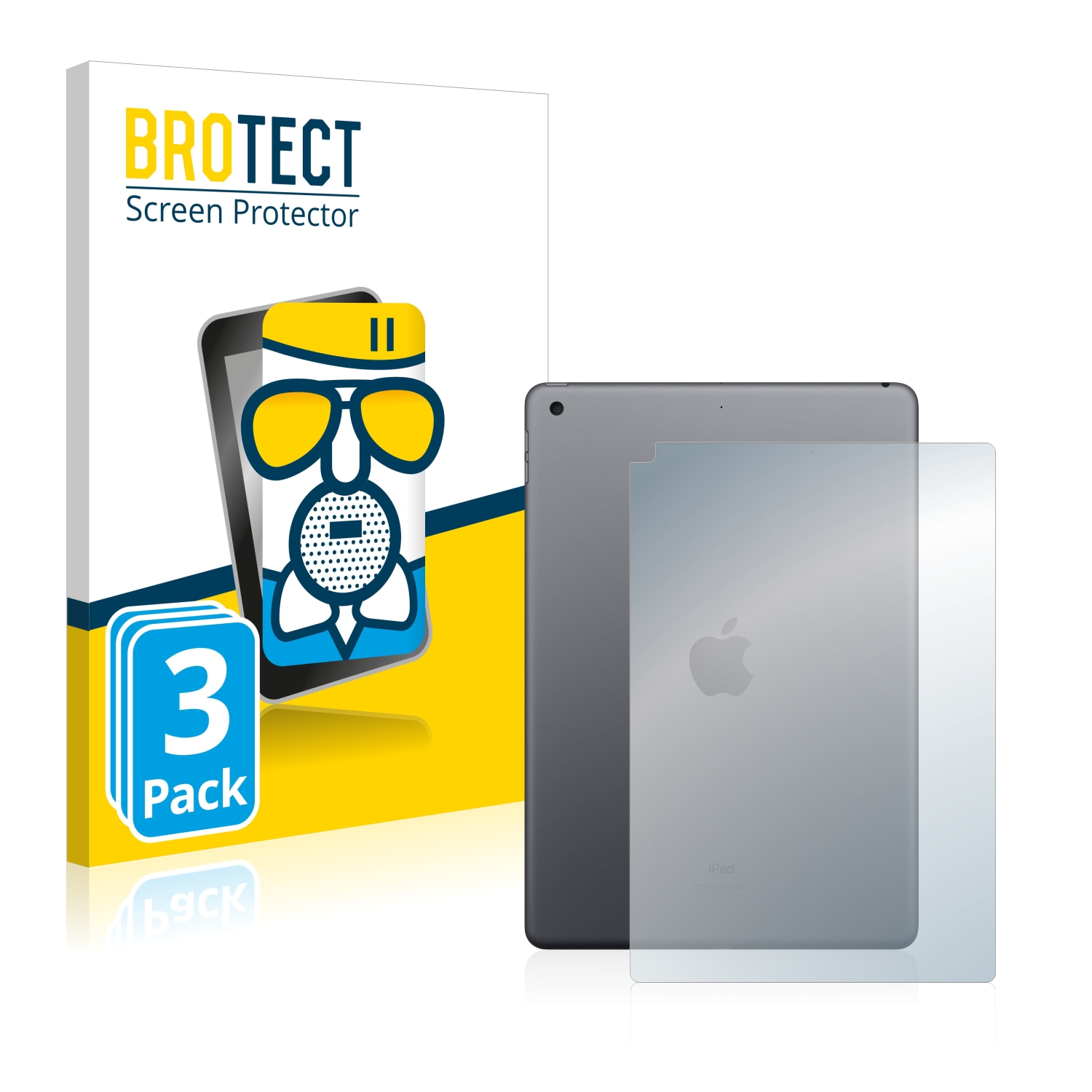BROTECT 3x Airglass matte Schutzfolie(für (9. Apple iPad WiFi Cellular Gen.)) 2021 10.2