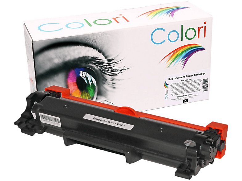 COLORI Kompatibler XXL Toner BLACK (TN-2420 TN-2410)