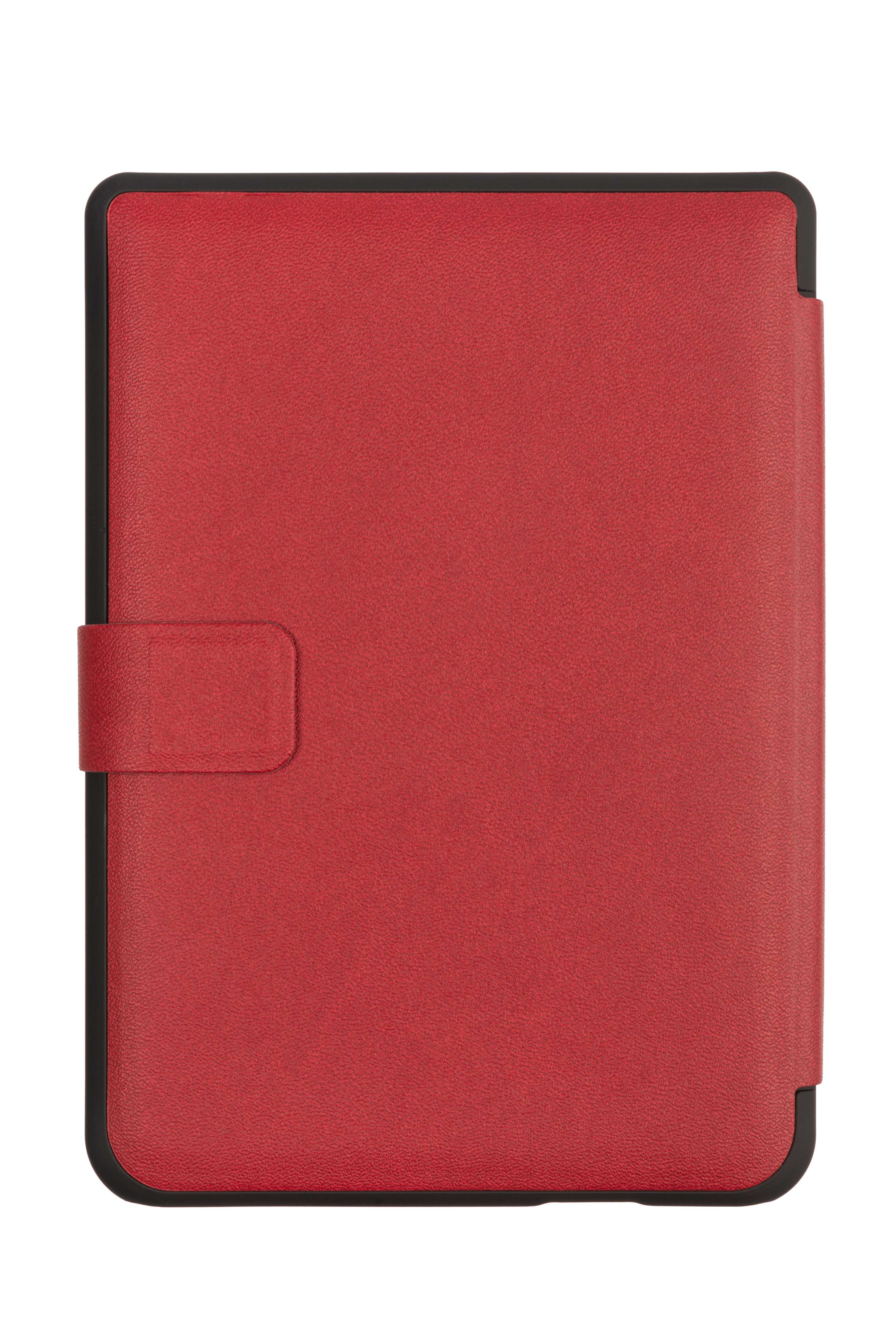 GECKO COVERS Easy-Click 2.0 für cover Kobo Rot PU Cover E-reader Leather, Bookcover