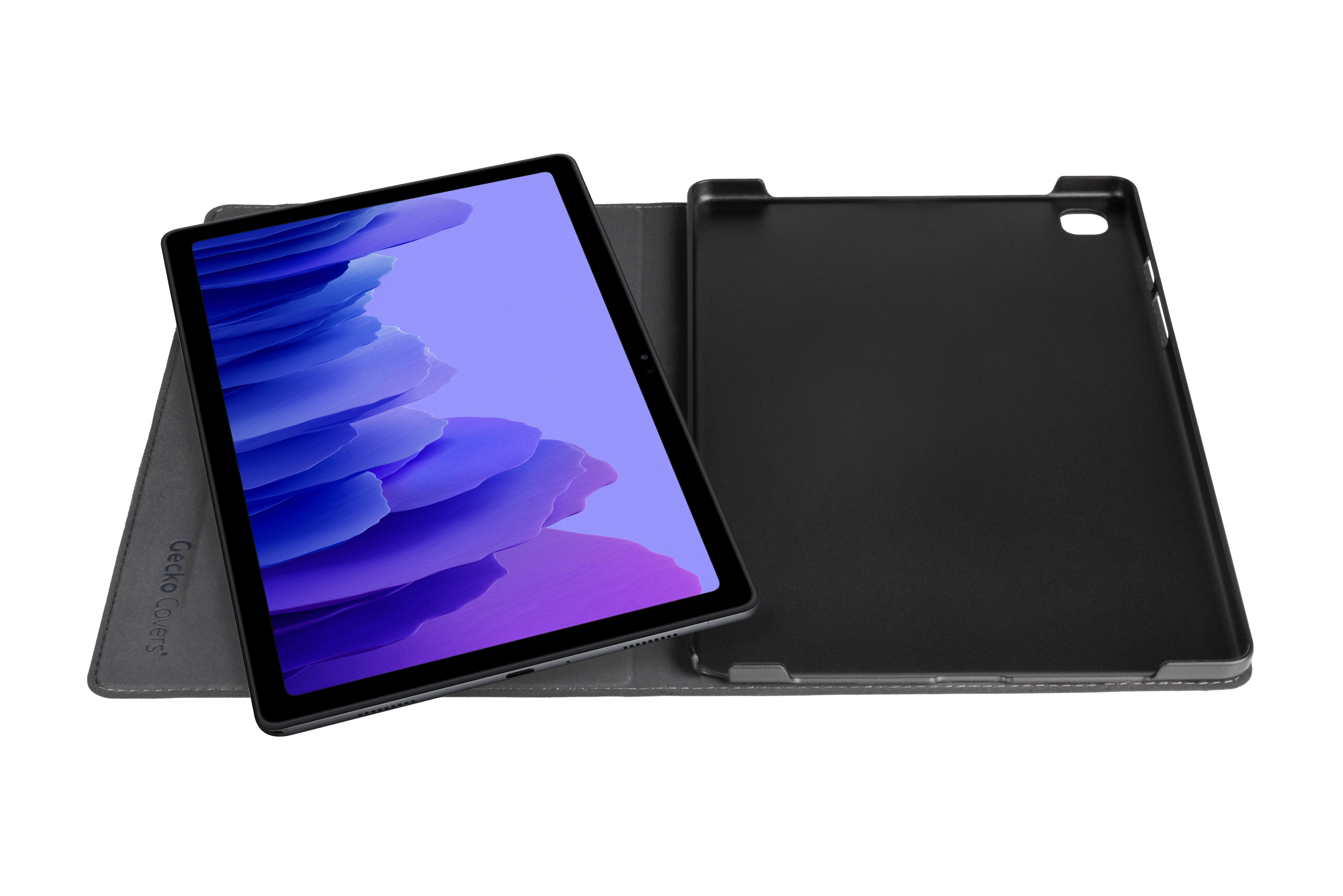 Samsung PU Hülle Tablet Schwarz Cover Easy-Click Leather, 2.0 Bookcover für COVERS GECKO