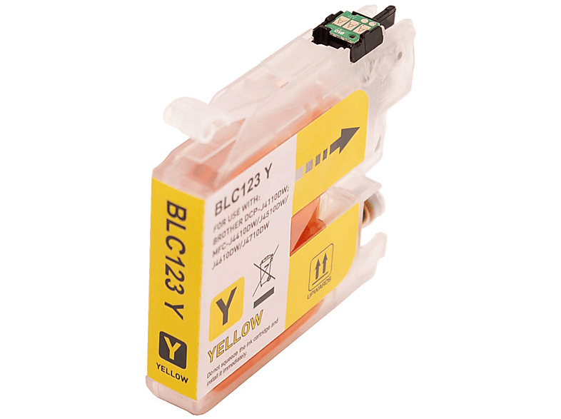 Tinte XL YELLOW LC-123Y Yellow) ABC (LC-121Y Kompatible