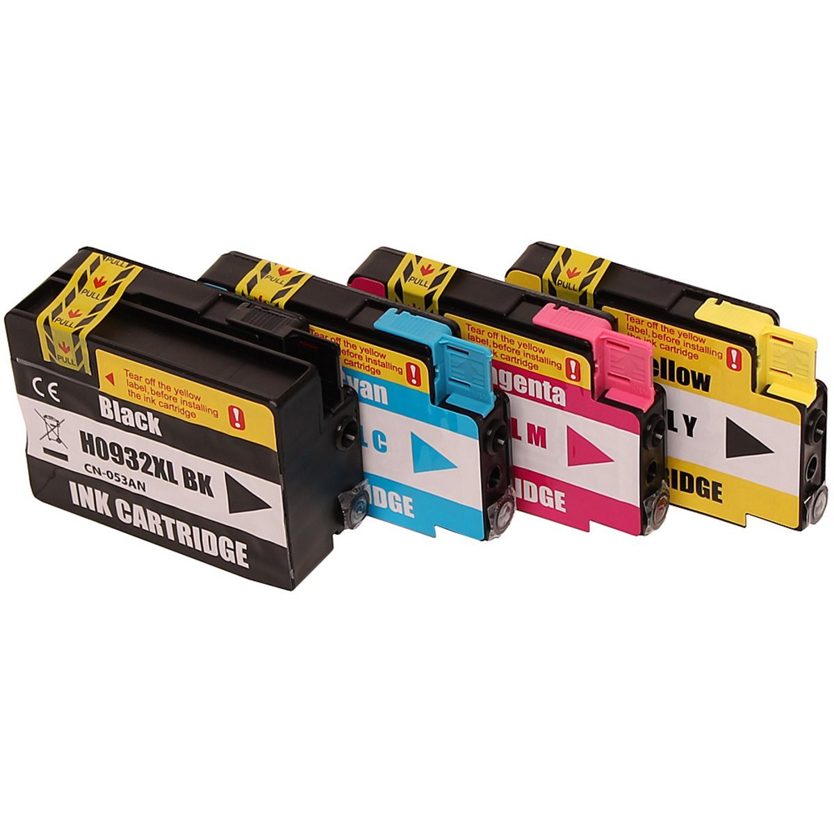 ABC Kompatibel Cyan Set Tinte Black) (CN054AE Yellow 4x CMYK CN056AE CN053AE CN055AE Magenta