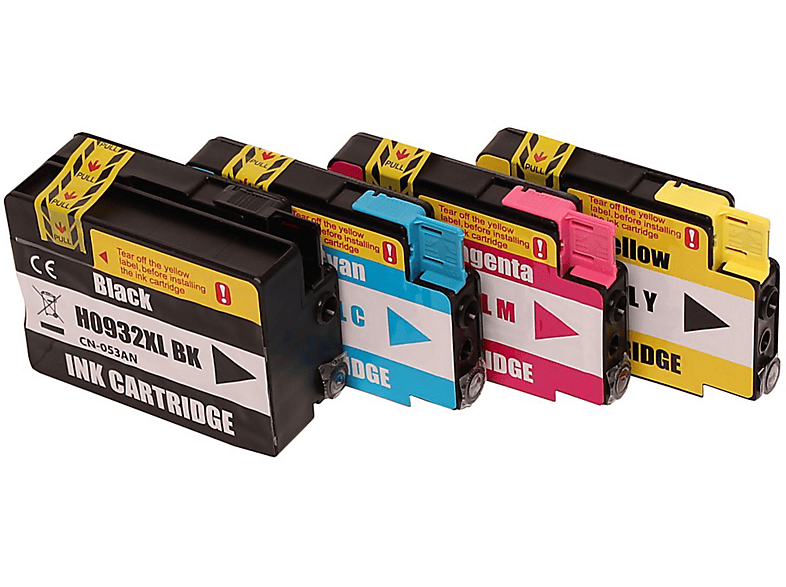 ABC Kompatibel Set 4x Tinte CMYK (CN054AE Cyan CN056AE Yellow CN055AE Magenta CN053AE Black)