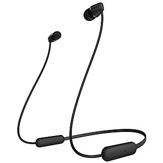 Auriculares inalámbricos - SONY WIC200B_CE7, Intraurales, Bluetooth, Negro