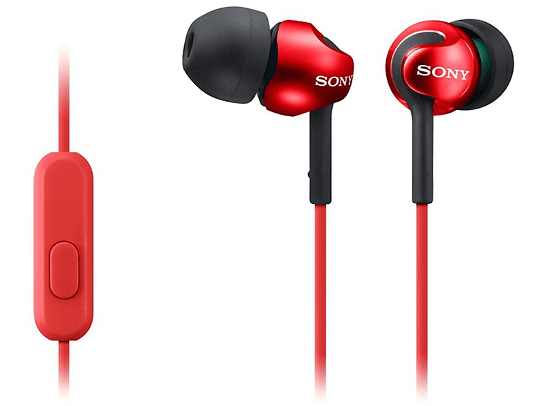 SONY MDR-EX 110 Oordopjes rood | MediaMarkt
