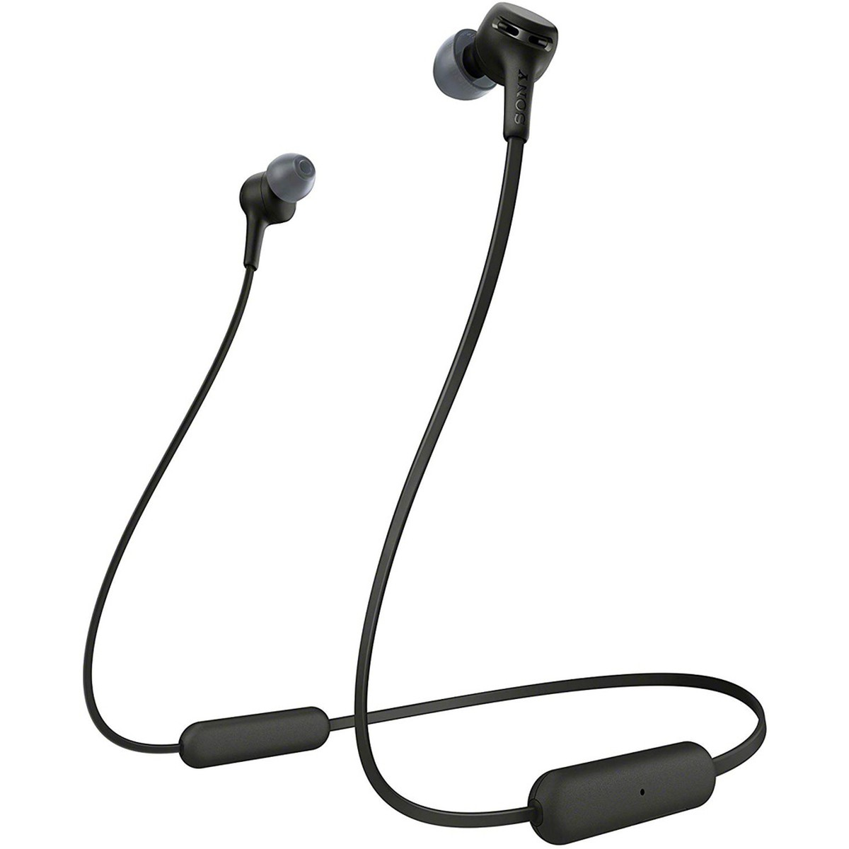 Auriculares con cable - WIXB400B SONY, Intraurales, Bluetooth, Negro