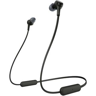 Auriculares con cable - SONY WIXB400B, Intraurales, Bluetooth, Negro