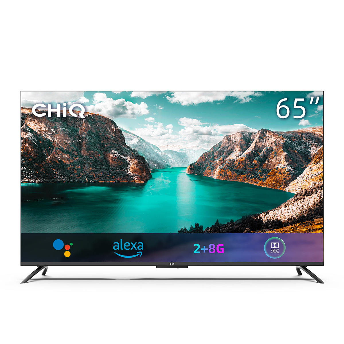 SMART TV LED ANDROID 65" U65G7PF - CHIQ, UHD 4K, Quad-Core, Smart TV, DVB-T2 (H.265), Negro