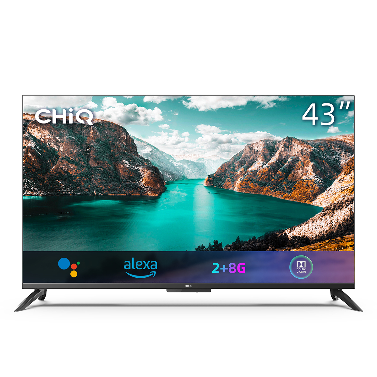 Chiq U43g7pf Televisor smart tv android 43 4k uhd hdr10 dolby vision audio 3 2