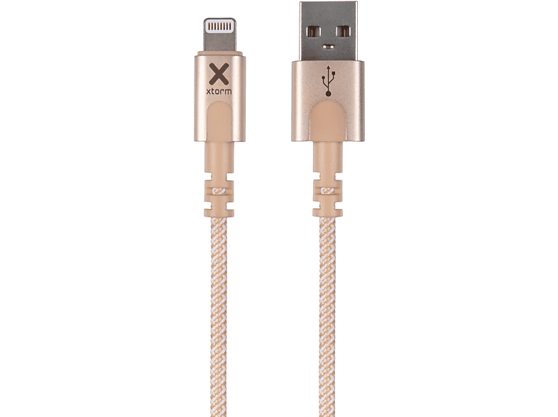 XTORM Original USB auf Lightning Kabel Gold Kabel USB (1m)