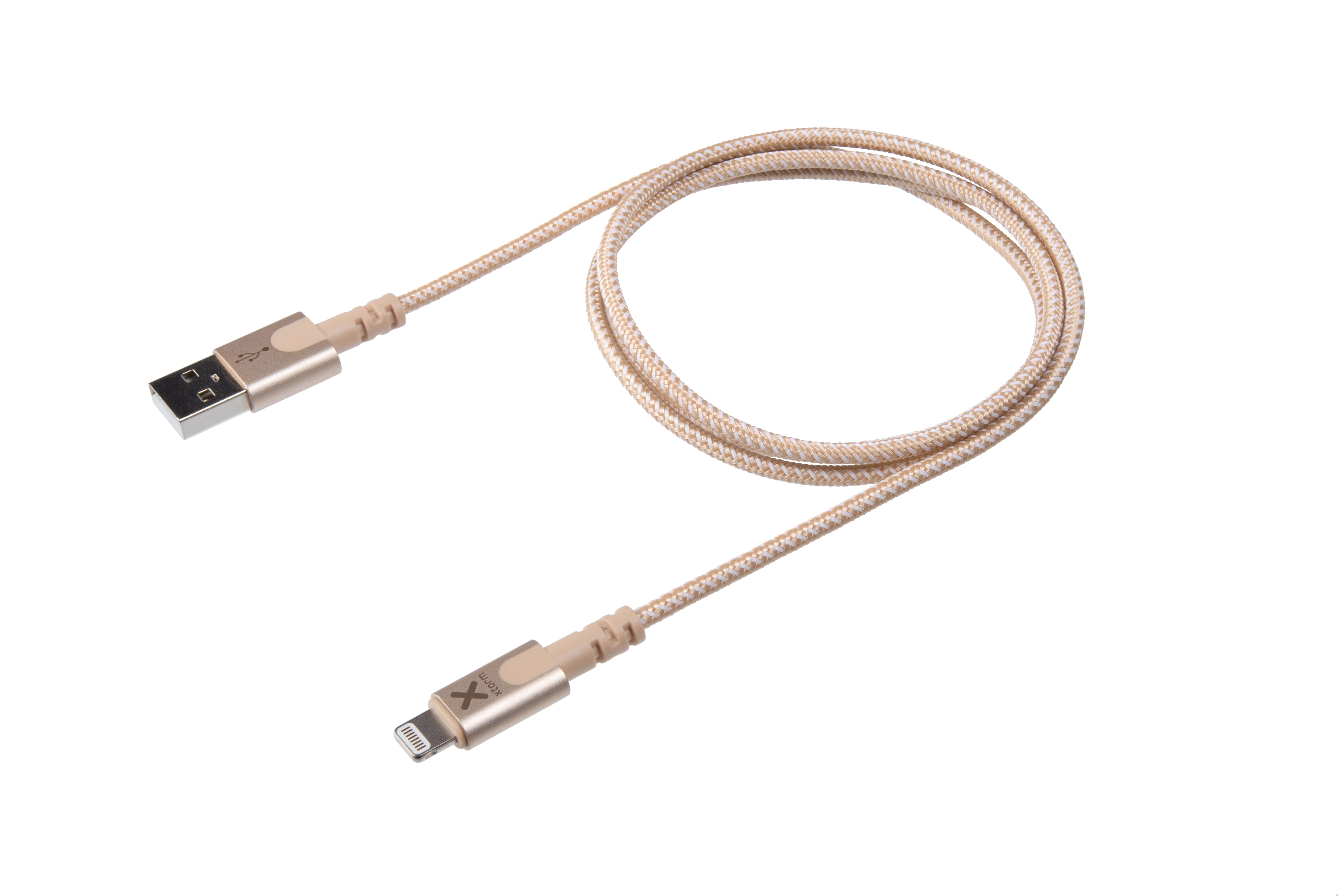 XTORM Original USB Gold (1m) Kabel USB auf Lightning Kabel