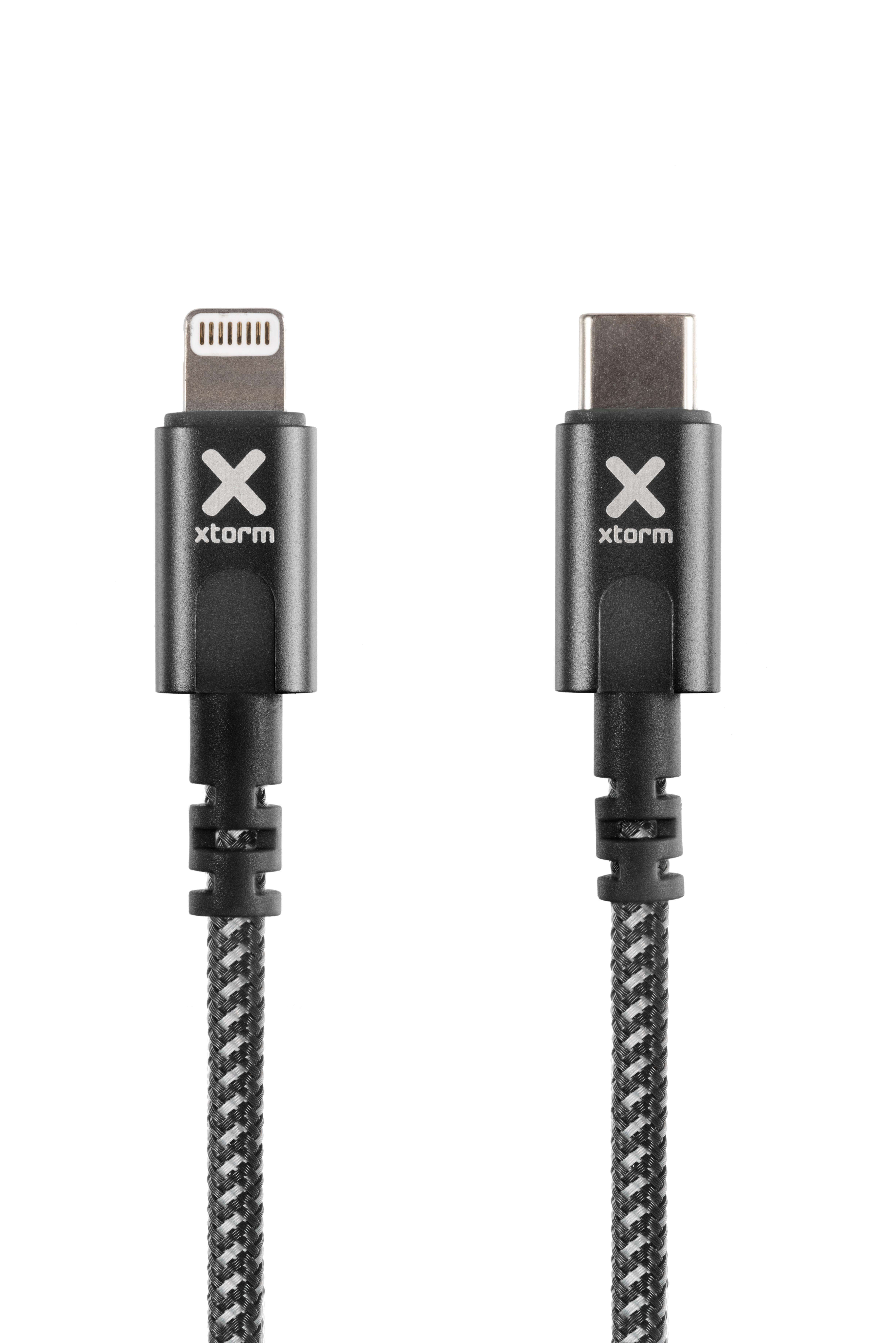 XTORM Original Lightning Kabel Kabel USB (1m) Schwarz auf USB
