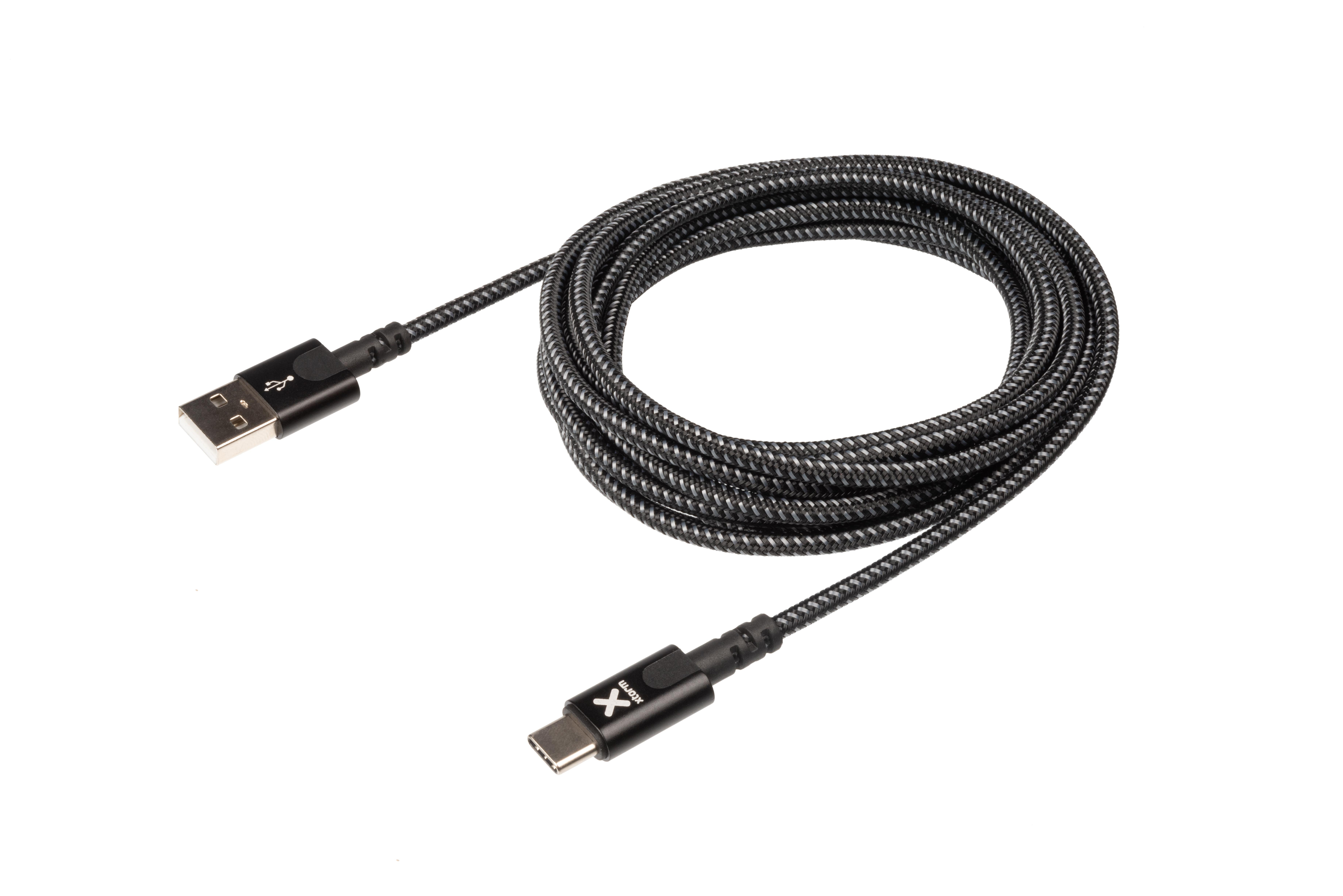 Schwarz USB Kabel (1m) Lightning USB auf Original Kabel XTORM