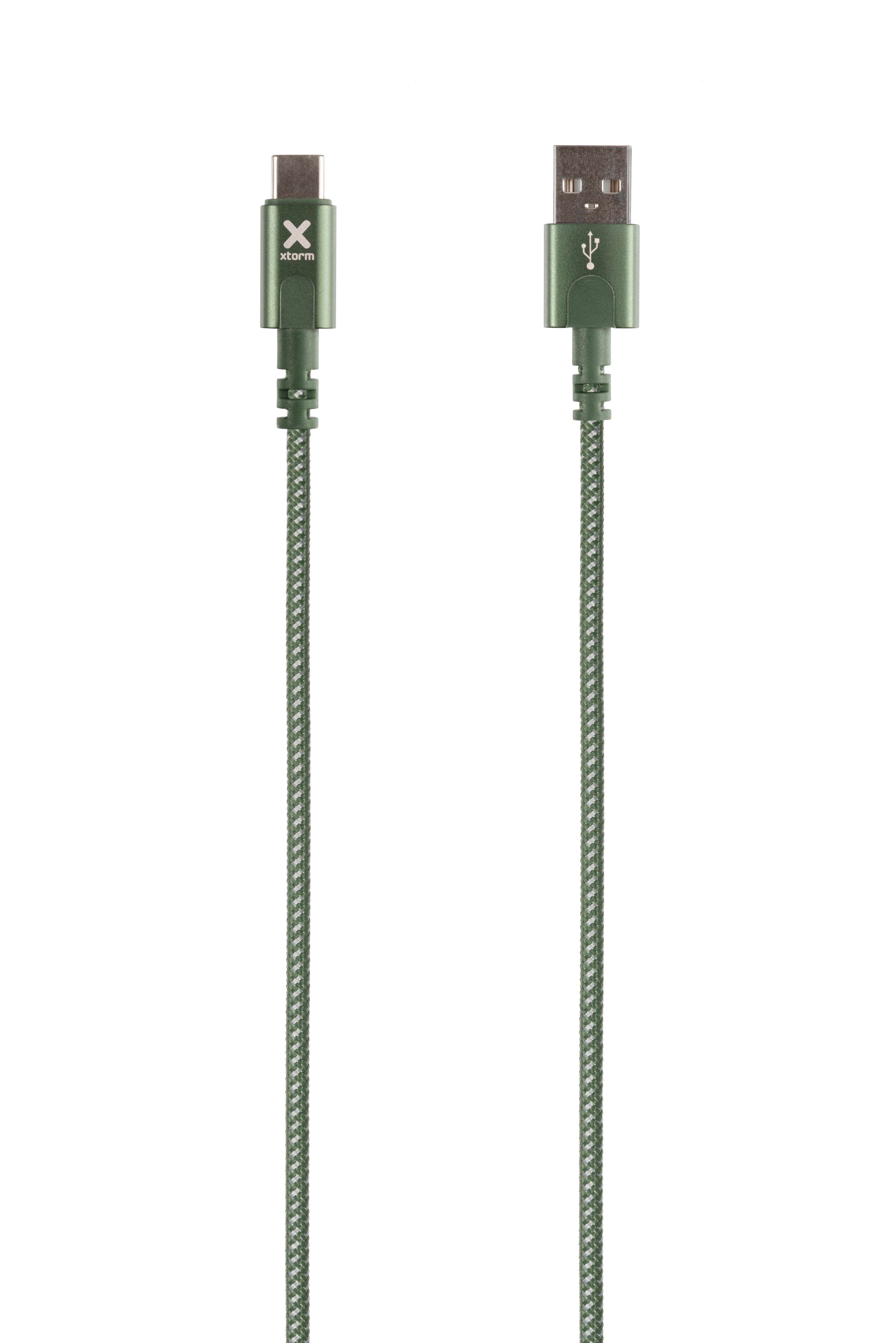 XTORM Original USB auf Kabel Lightning USB Kabel Grün (1m)