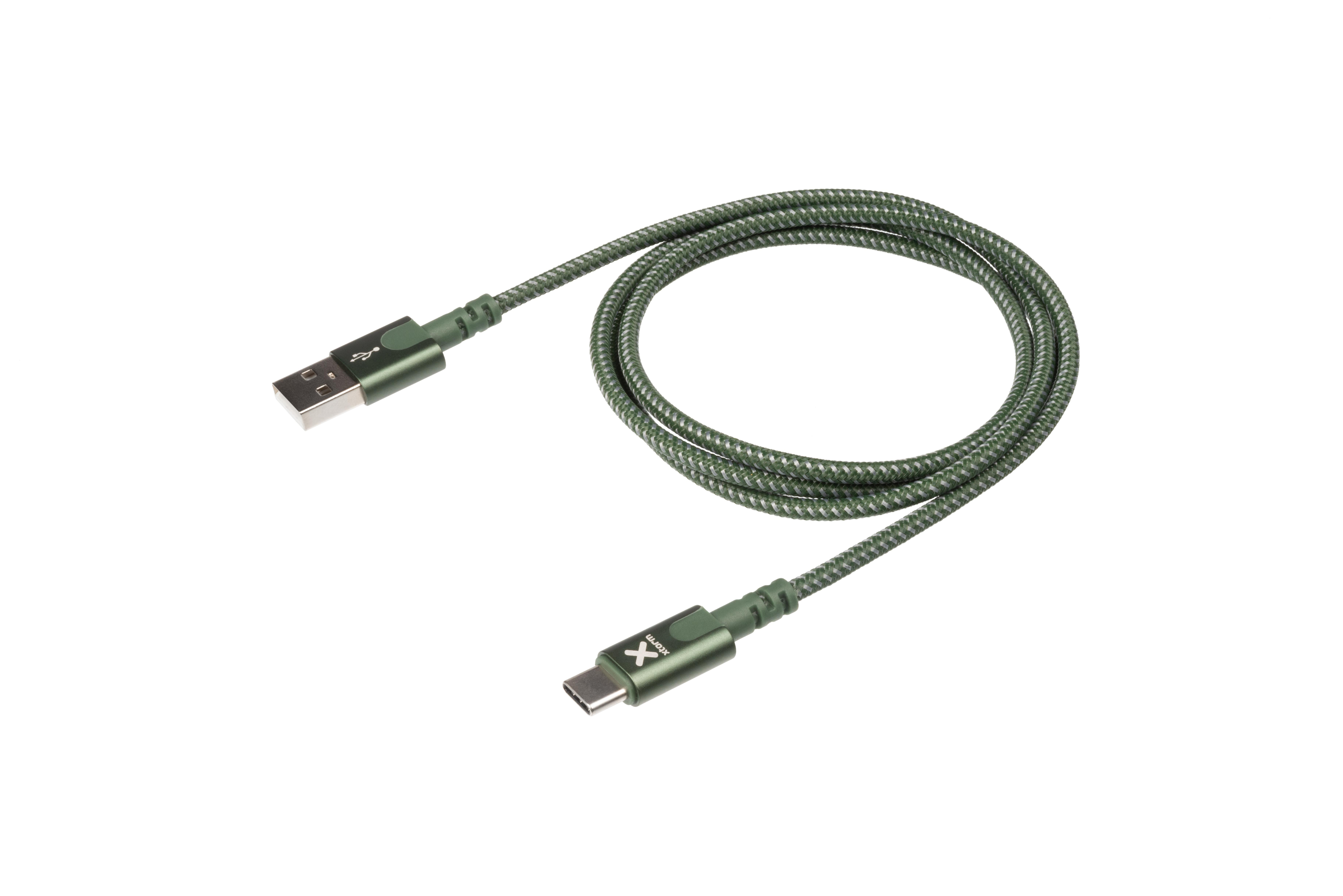 XTORM Original USB auf Kabel Lightning USB Kabel Grün (1m)