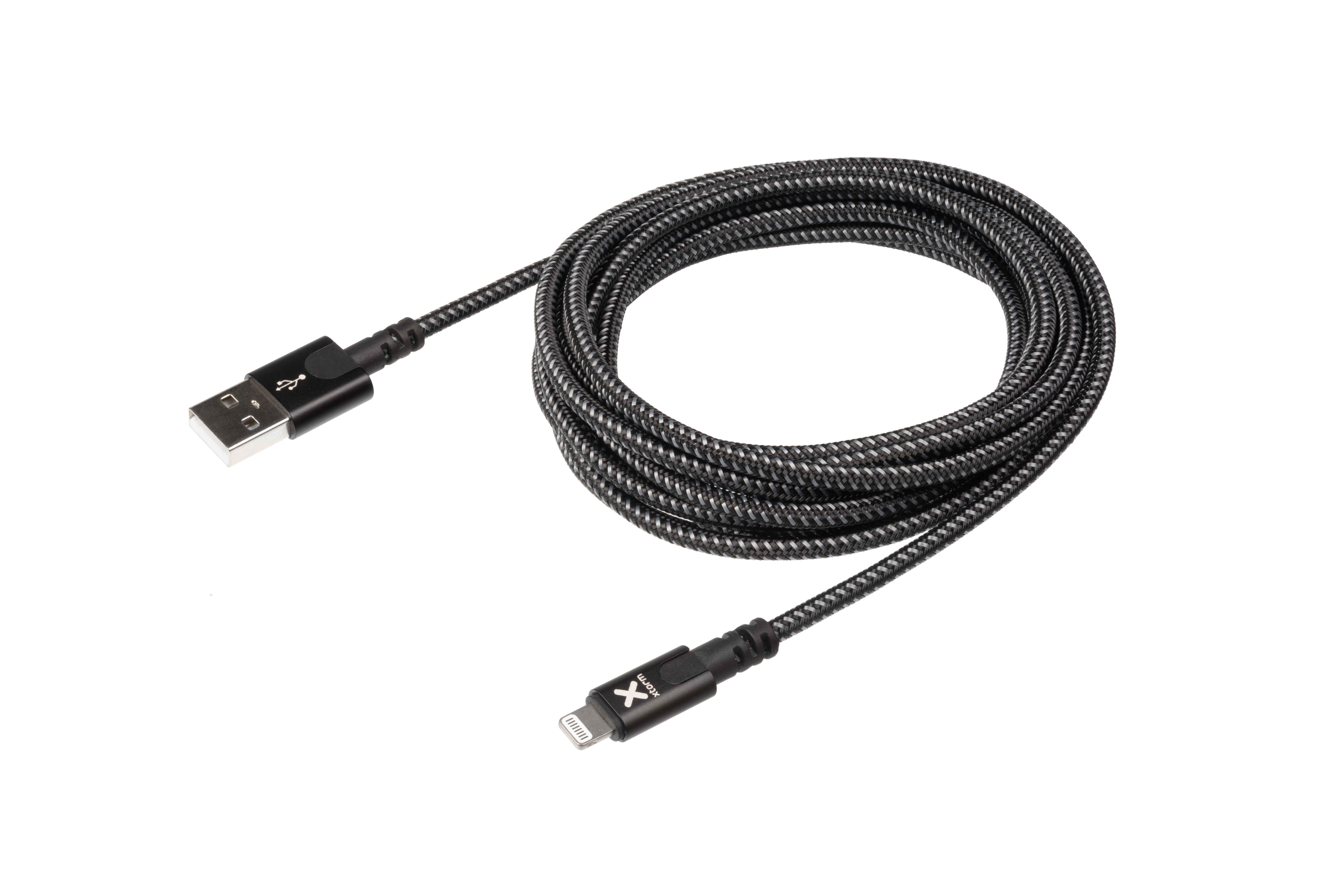 Kabel Schwarz Original Kabel auf USB (1m) XTORM Lightning USB