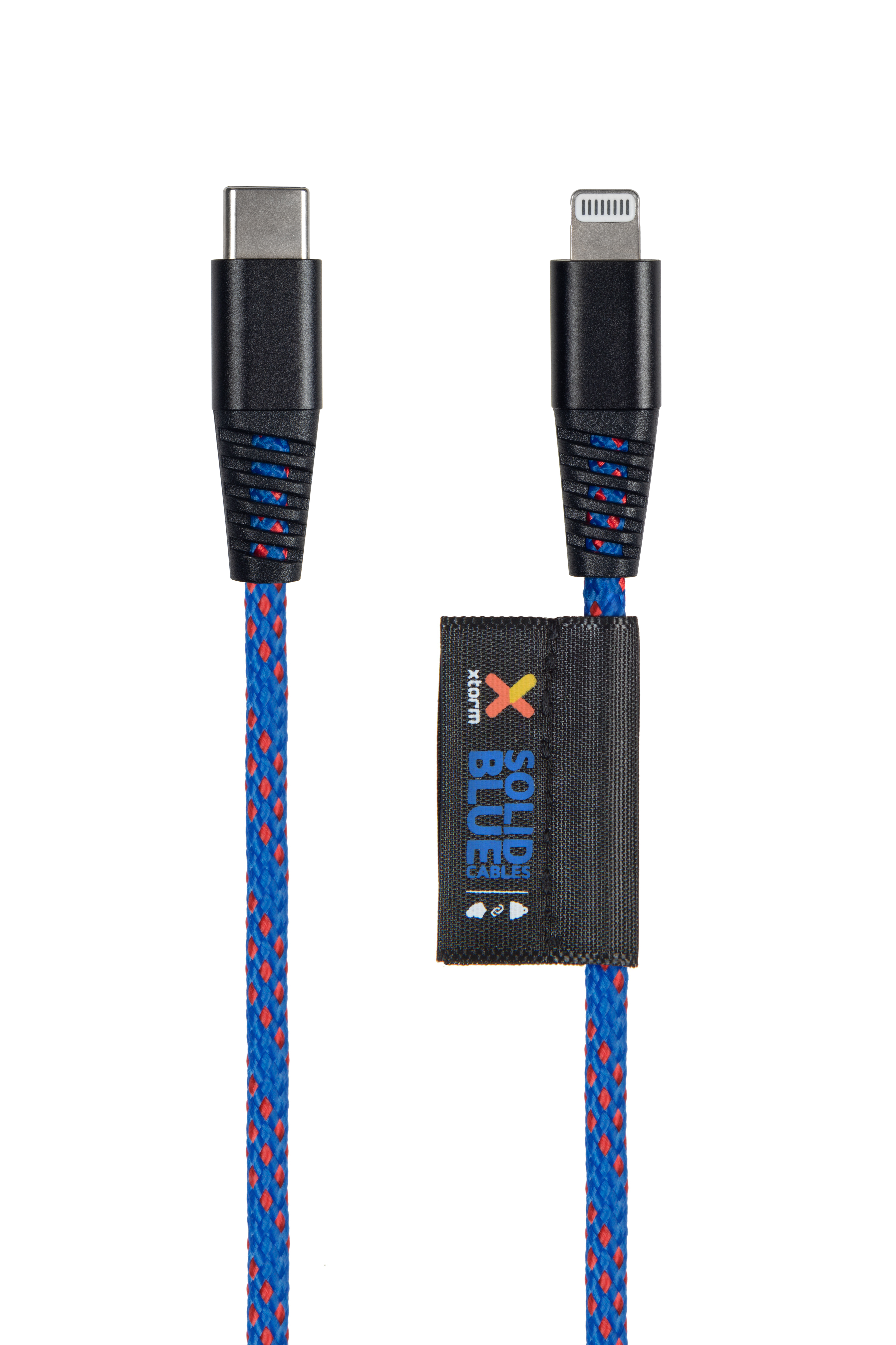 XTORM Solid Blue USB-C USB (1m) Kabel Lightning auf Kabel
