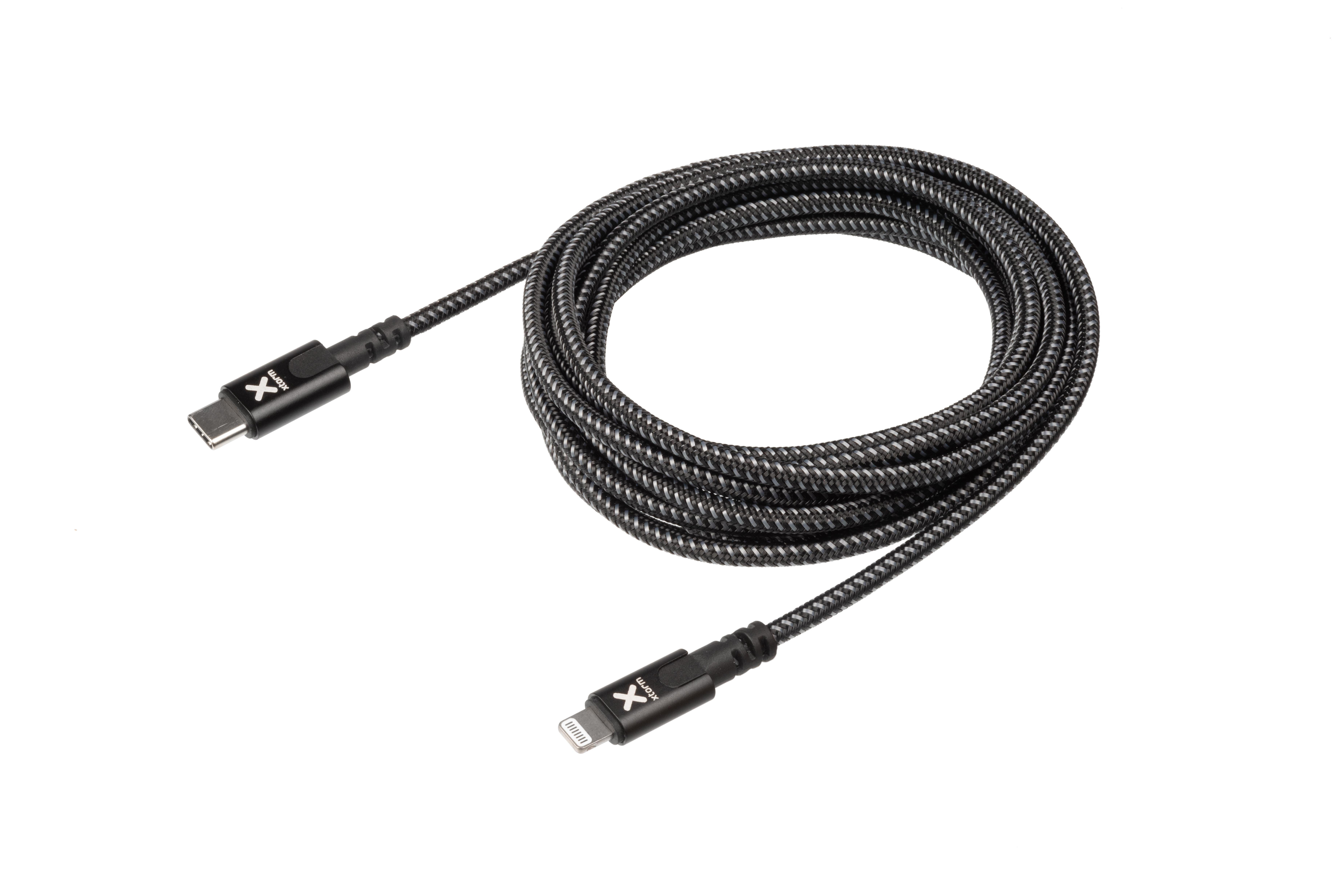 USB XTORM (1m) Original Kabel USB Schwarz Lightning Kabel auf