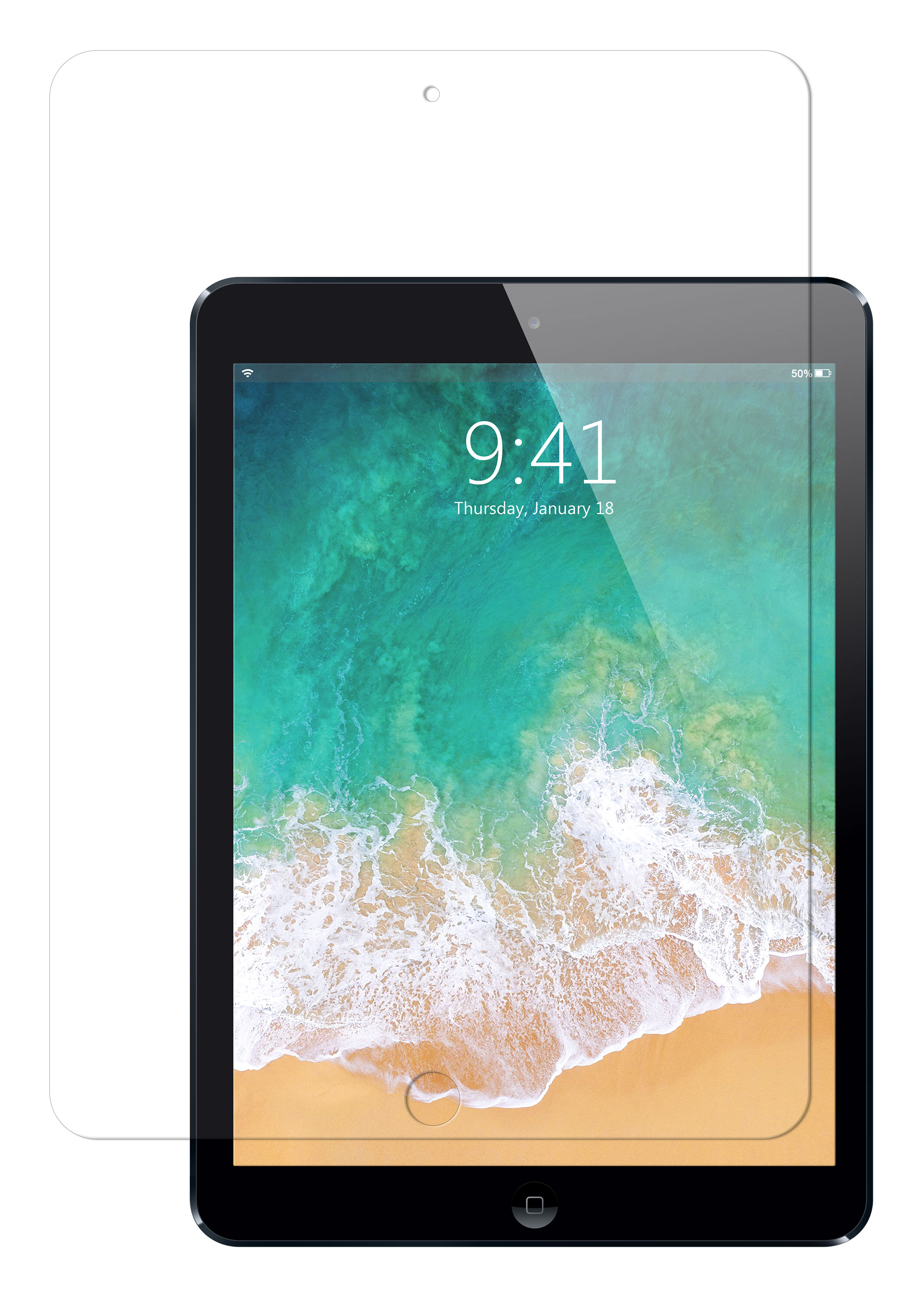 GECKO COVERS Apple Displayschutzfolie(für iPad Apple (2017/2018)) Glass Tempered 9.7