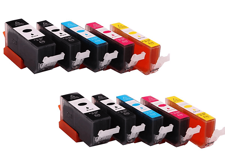 ABC CMYK Tinte Kompatibel CLI-521) Set PGI-520 10x (520 521