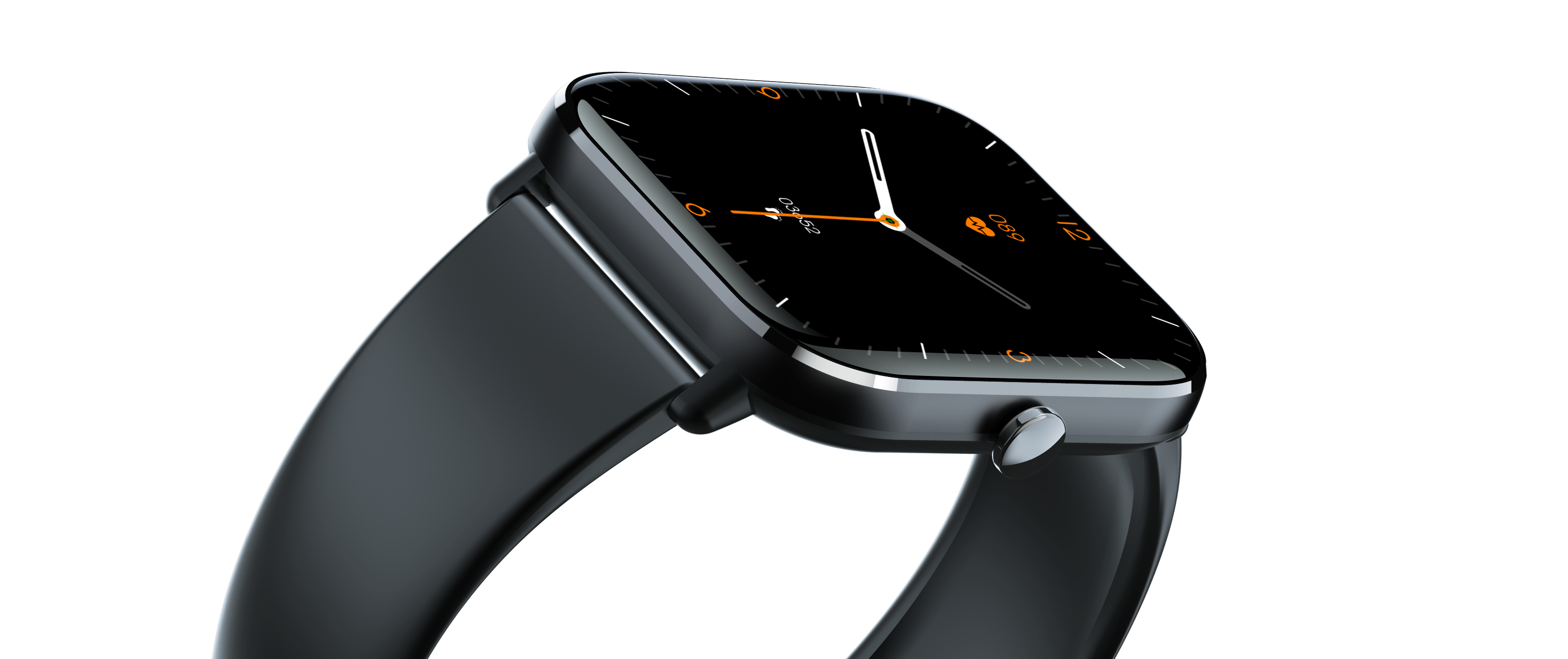 Touchscreen Smartwatch HD Schwarz Silikon, LEVOWATCH L2-Series