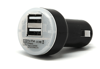 Cargador - Cargador Dual USB Para Dos Dispositivos Simultaneamente UNOTEC, Negro | MediaMarkt