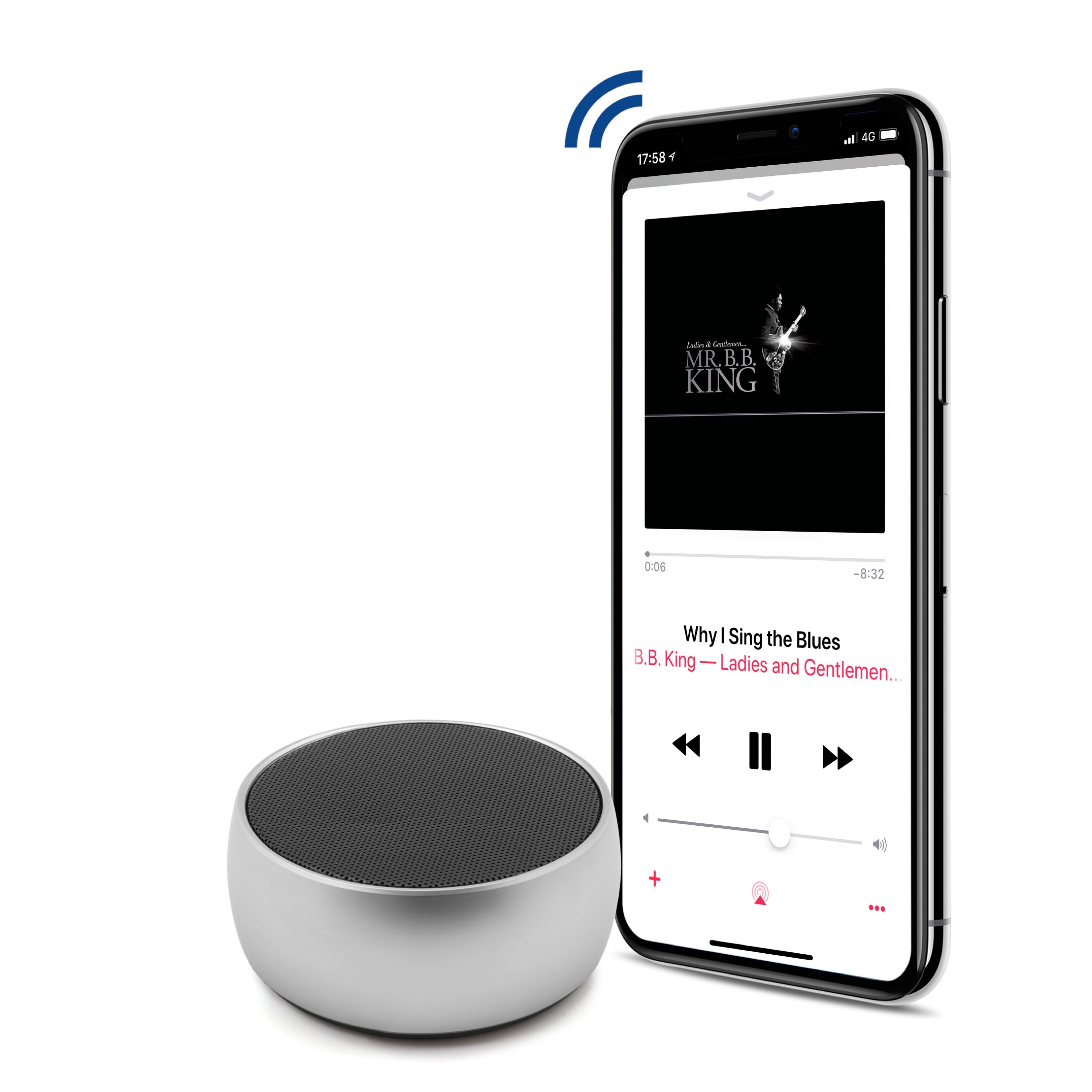 Unotec Maxround Ii altavoz bluetooth null gris