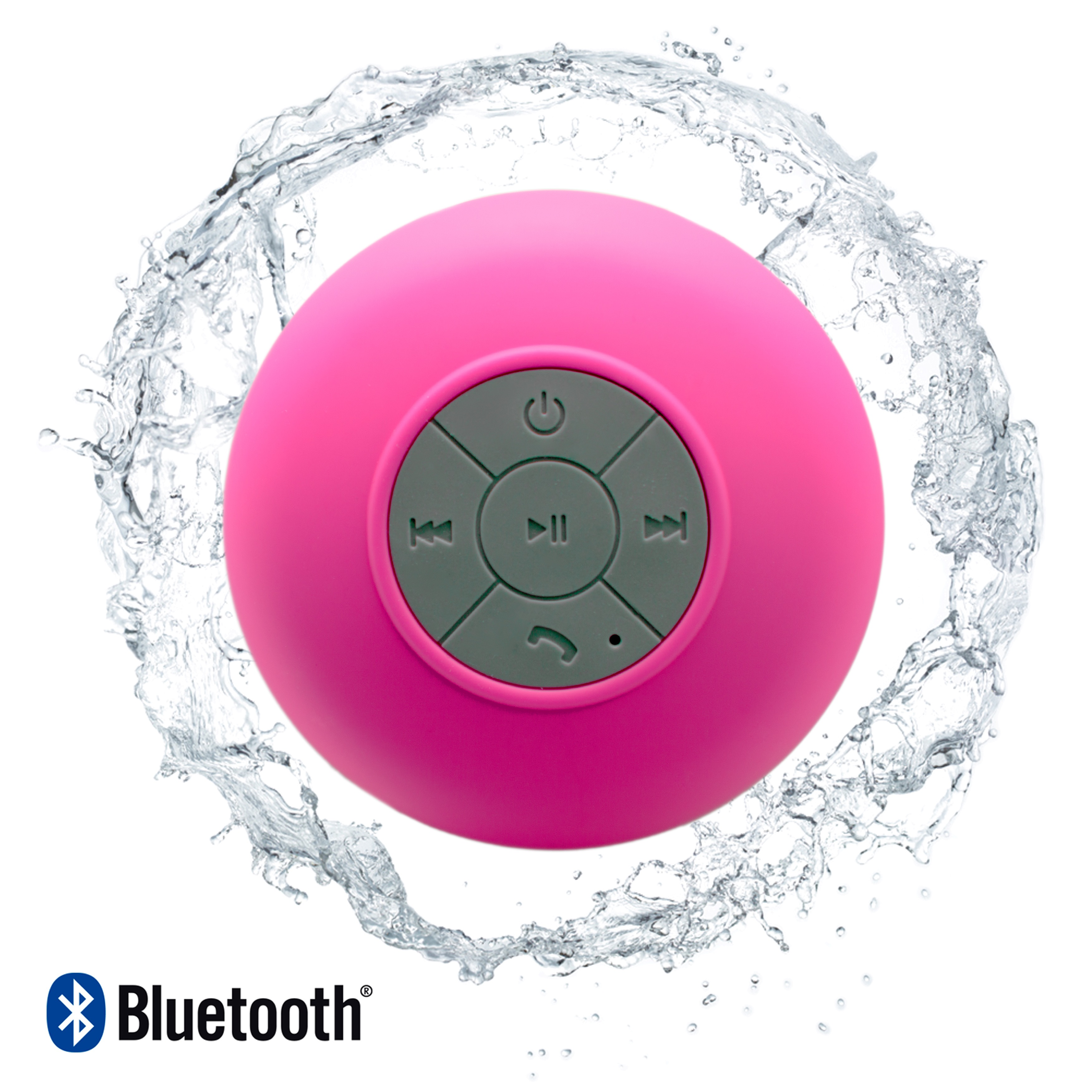 Unotec Altavoz Bluetooth para ducha de bt 3.0 autonomía 6hs rosa
