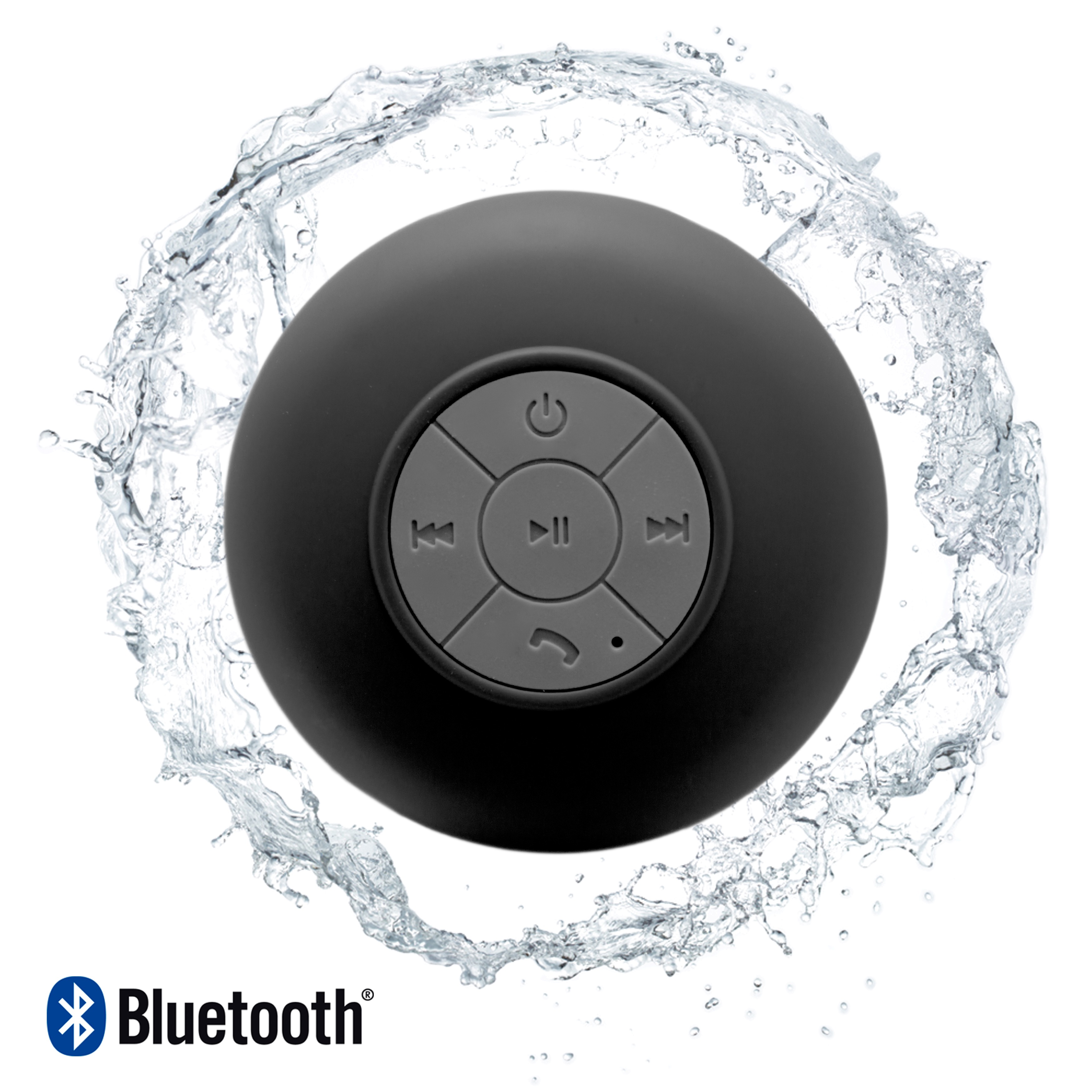 Unotec Altavoz Bluetooth para ducha negro de bt 3.0 autonomía 6hs