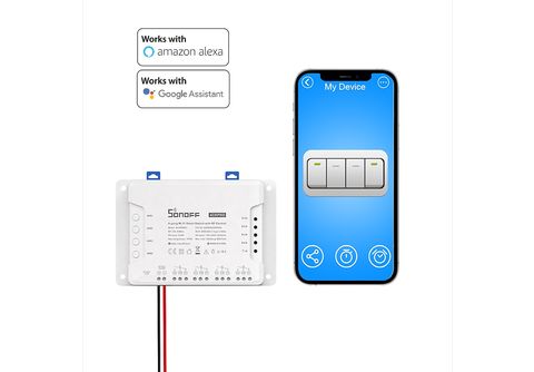 Interruptor Wifi Smarthome con 2 pulsadores compatible con  Alexa y  Google Home