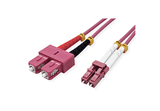 VALUE LWL-Kabel 50/125µm OM4, LC/SC, LWL-Patchkabel OM4, 3 m