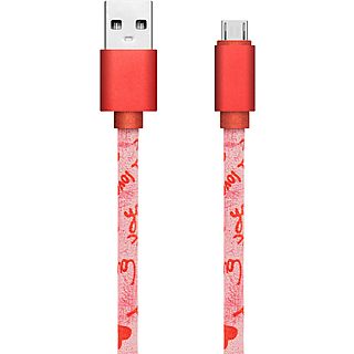 Cables  - Cable Lechiq I Love You Micro USB rosa 32.0408 LECHIQ, 120