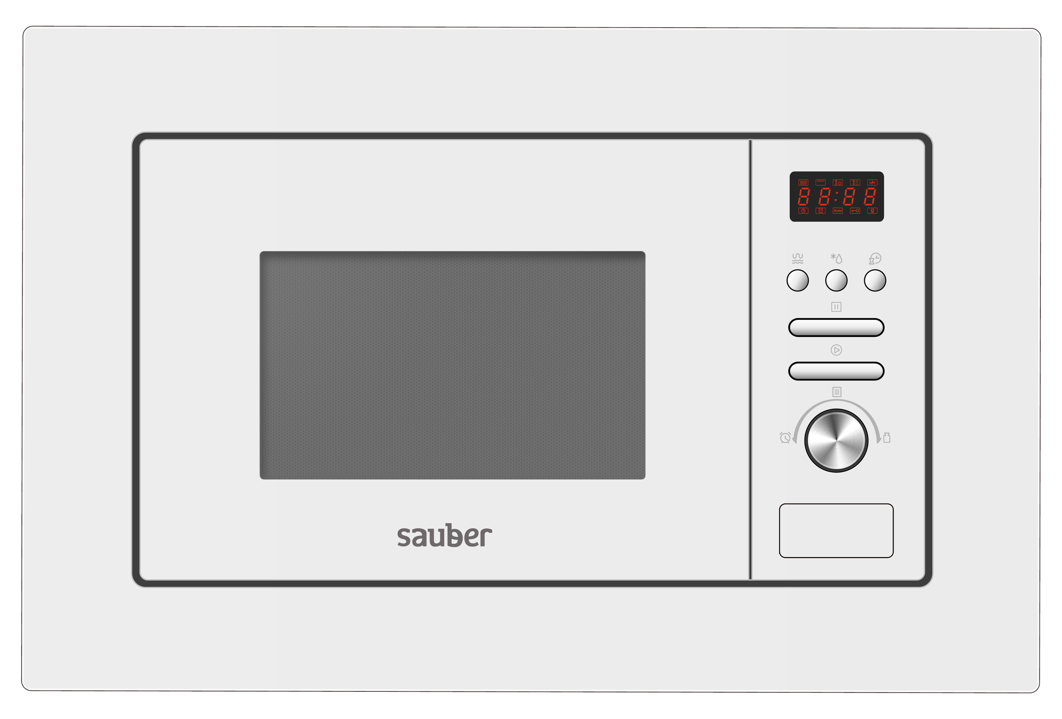 Microondas Integrable Sauber 20l serie 520w grill blanco horno 20