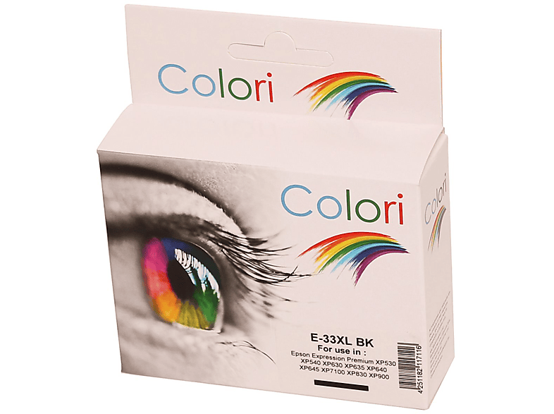 COLORI (C13T33514010 BLACK Kompatible Tinte Black)
