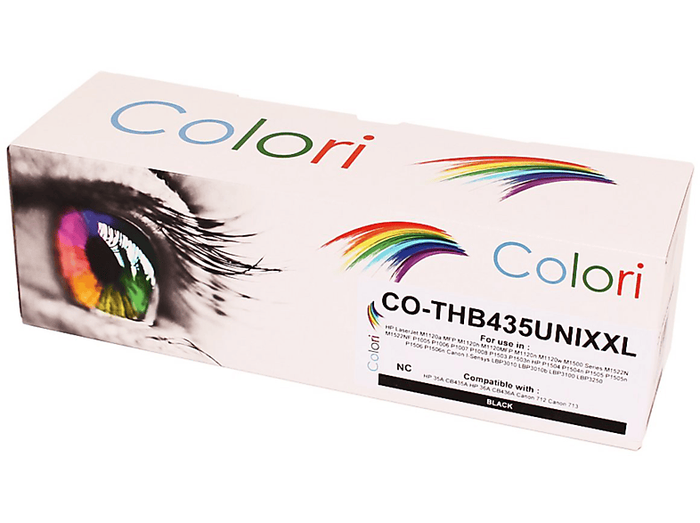 COLORI Kompatibler XXL (35A 712 CB436A 713) 36A BLACK Toner CB435A