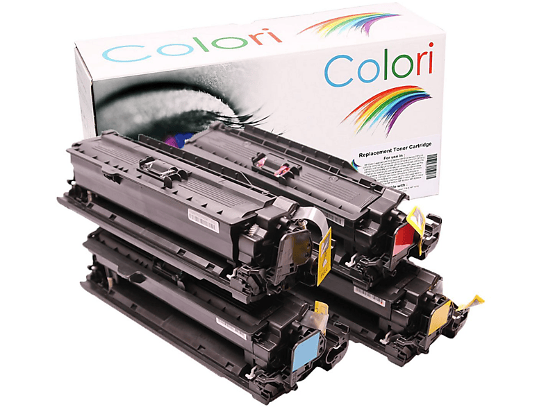 COLORI Kompatibel Set 4x Toner CMYK (507X Black CE400X 507A Cyan CE401A 507A Yellow CE402A 507A Magenta CE403A)