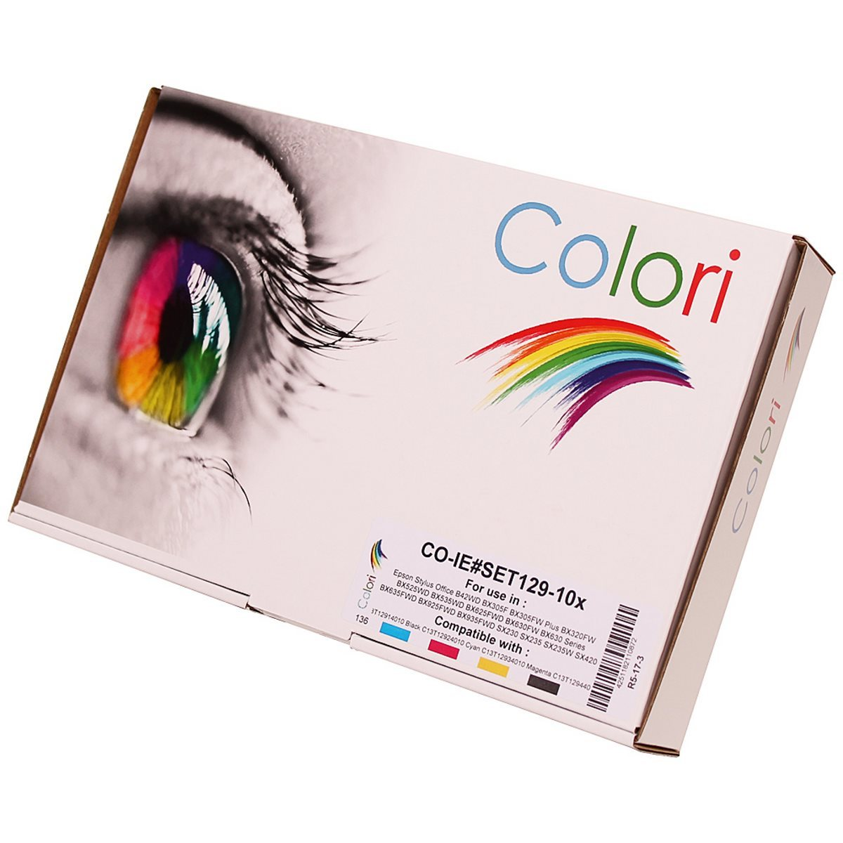 COLORI Kompatibel C13T12924010 10x Cyan C13T12944010 Black CMYK Yellow) (C13T12914010 C13T12934010 Tinte Magenta Set