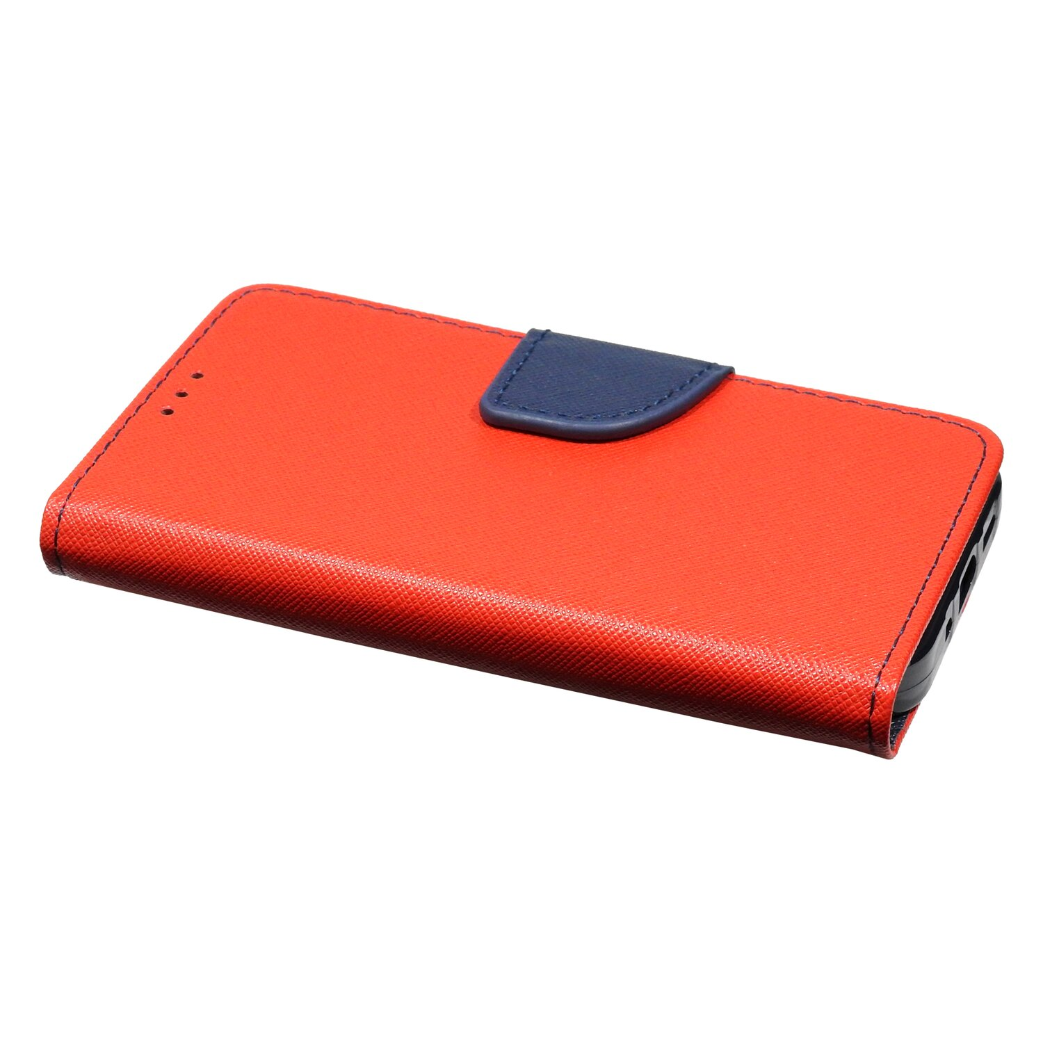 Tasche, Mini, COFI iPhone 13 Apple, Bookcover, Buch Rot-Blau