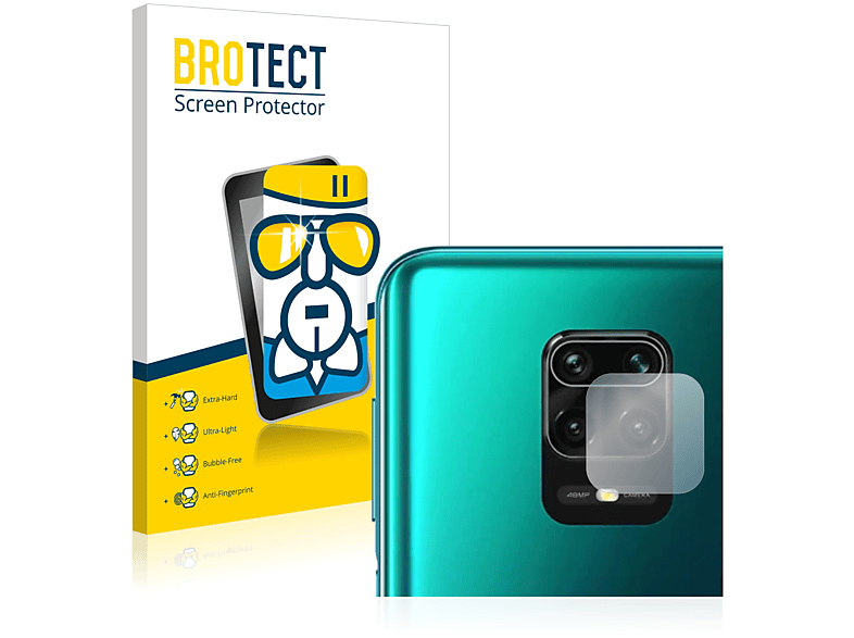 BROTECT Airglass klare Schutzfolie(für Xiaomi Redmi Note 9 Pro)