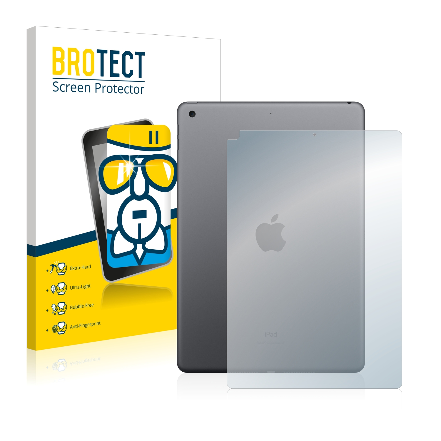 BROTECT iPad Schutzfolie(für Gen.)) Apple (8. Airglass WiFi klare 2020 10.2\