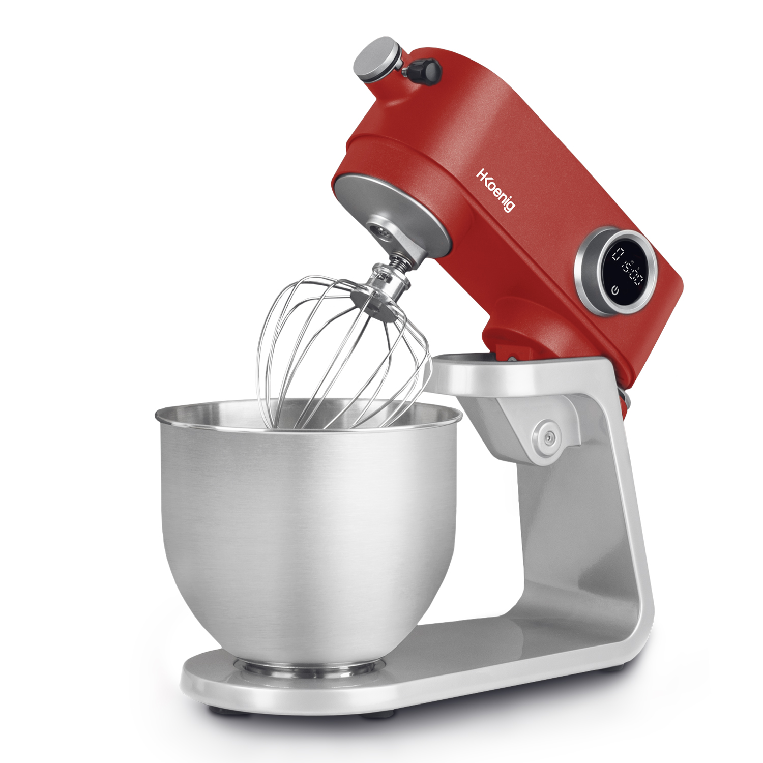 Robot de repostería - KM124 H.KOENIG, 800 W, 5 l, Rojo