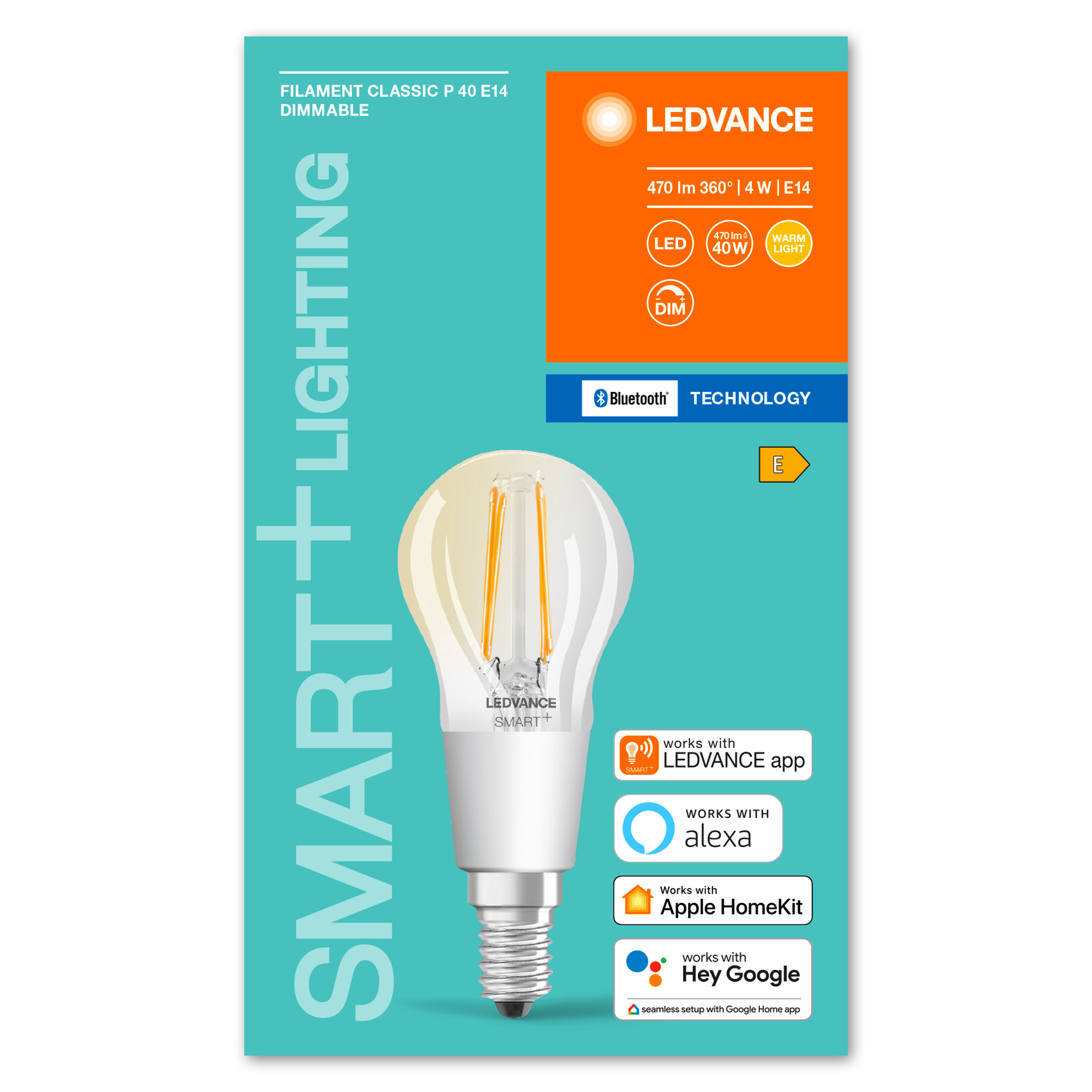LED Bulb 470 Mini Lumen BT Filament Lampe SMART+ LEDVANCE Dimmable Warmweiß
