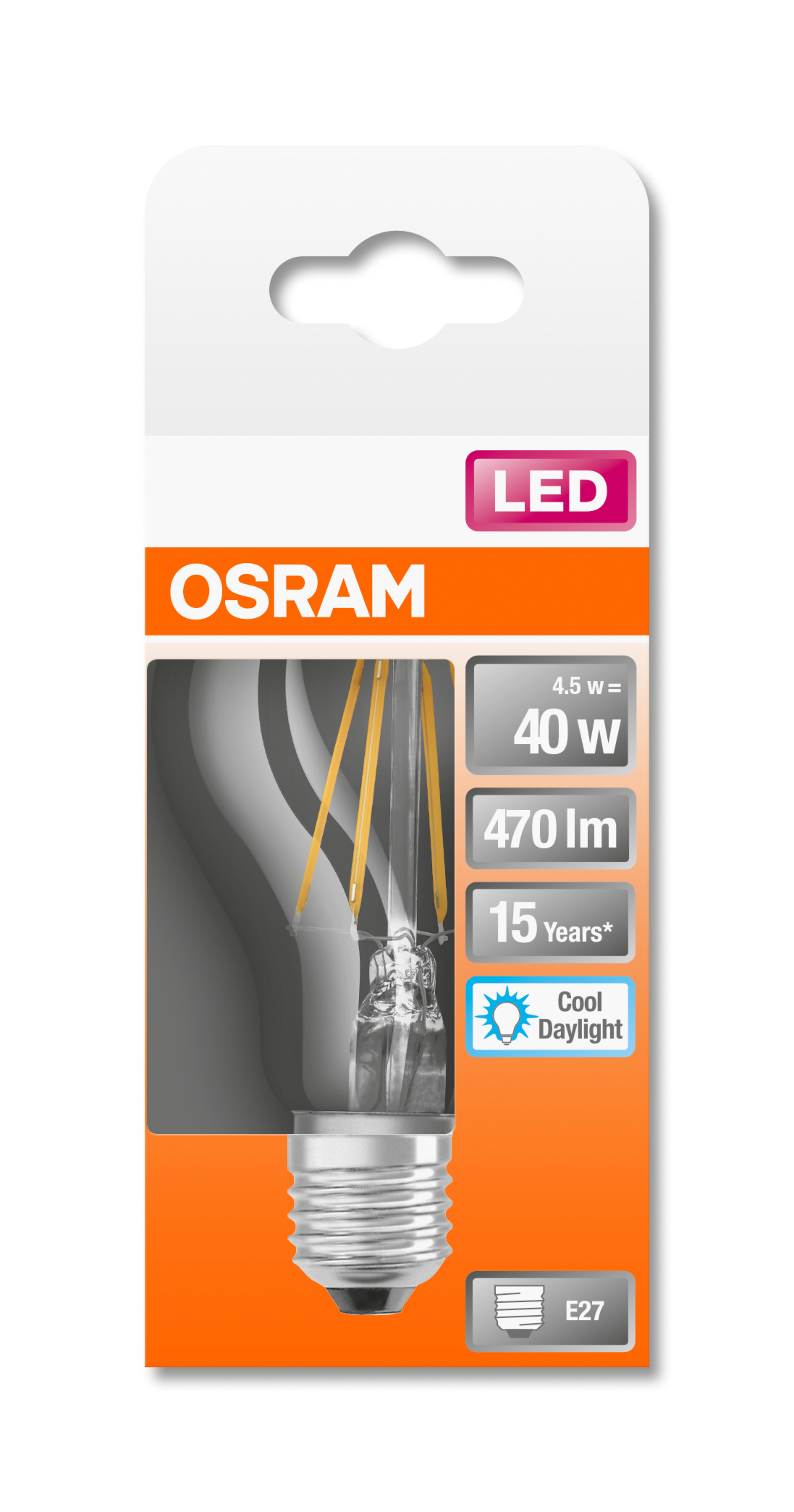 OSRAM  Kaltweiß 470 lumen LED Retrofit LED A Lampe CLASSIC