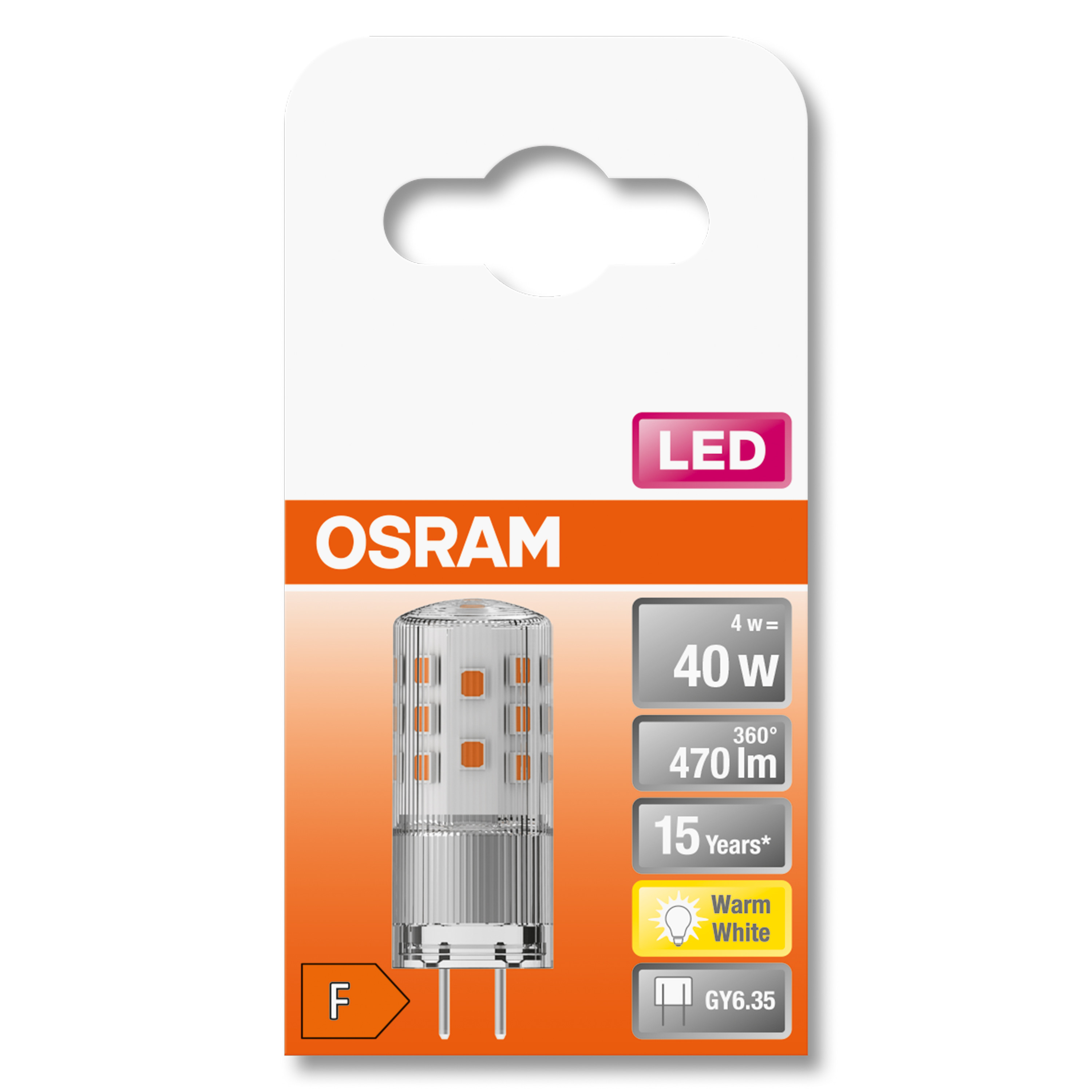 OSRAM  LED PIN Warmweiß 470 LED 12 Lampe lumen V