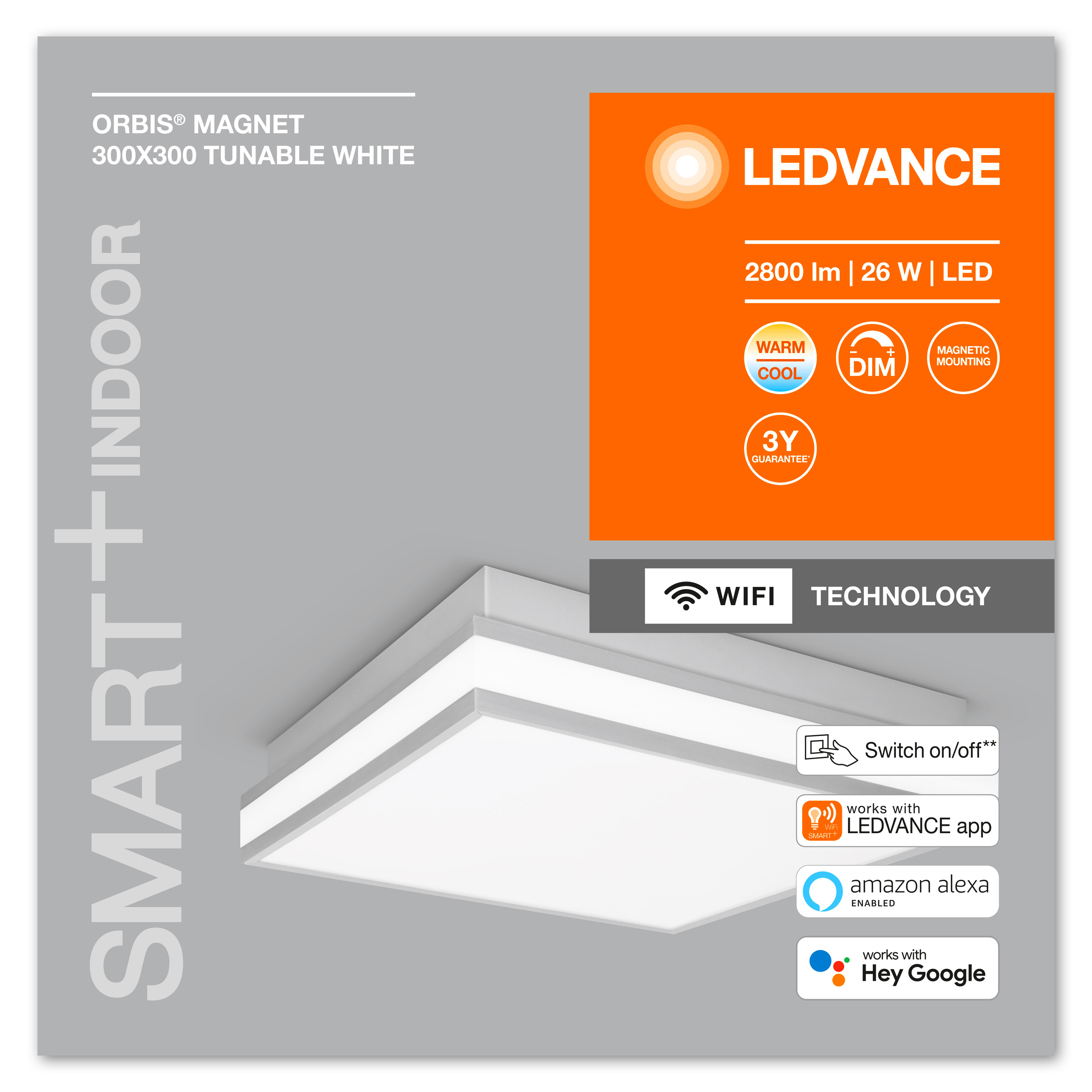 LEDVANCE DECORATIVE CEILING TECHNOLOGY änderbar WIFI Lichfarbe Deckenbeleuchtung WITH