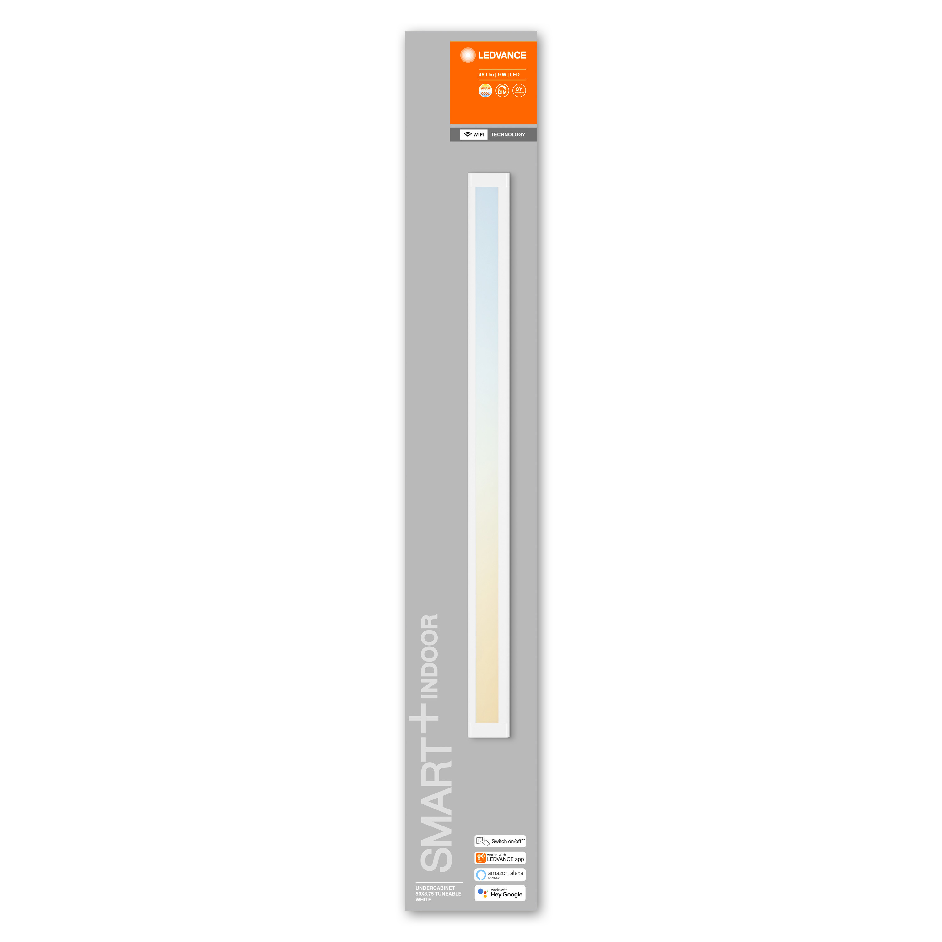 LEDVANCE Lichtleistenverpackung, weißer Hintergrund.